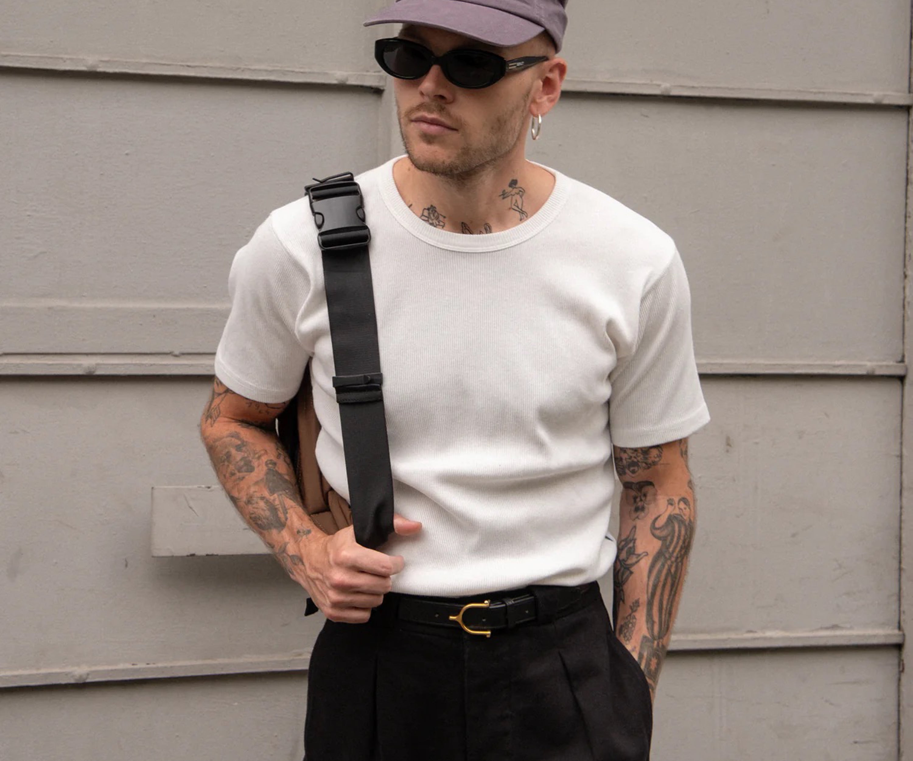 T-shirts THE RIB TEE X-SMALL / BLANC - BRUT Clothing