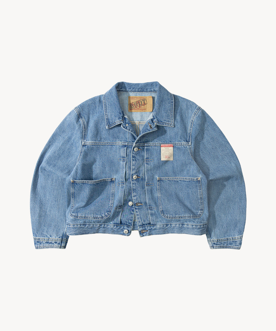 THE PLEATED SELVEDGE DENIM JACKET