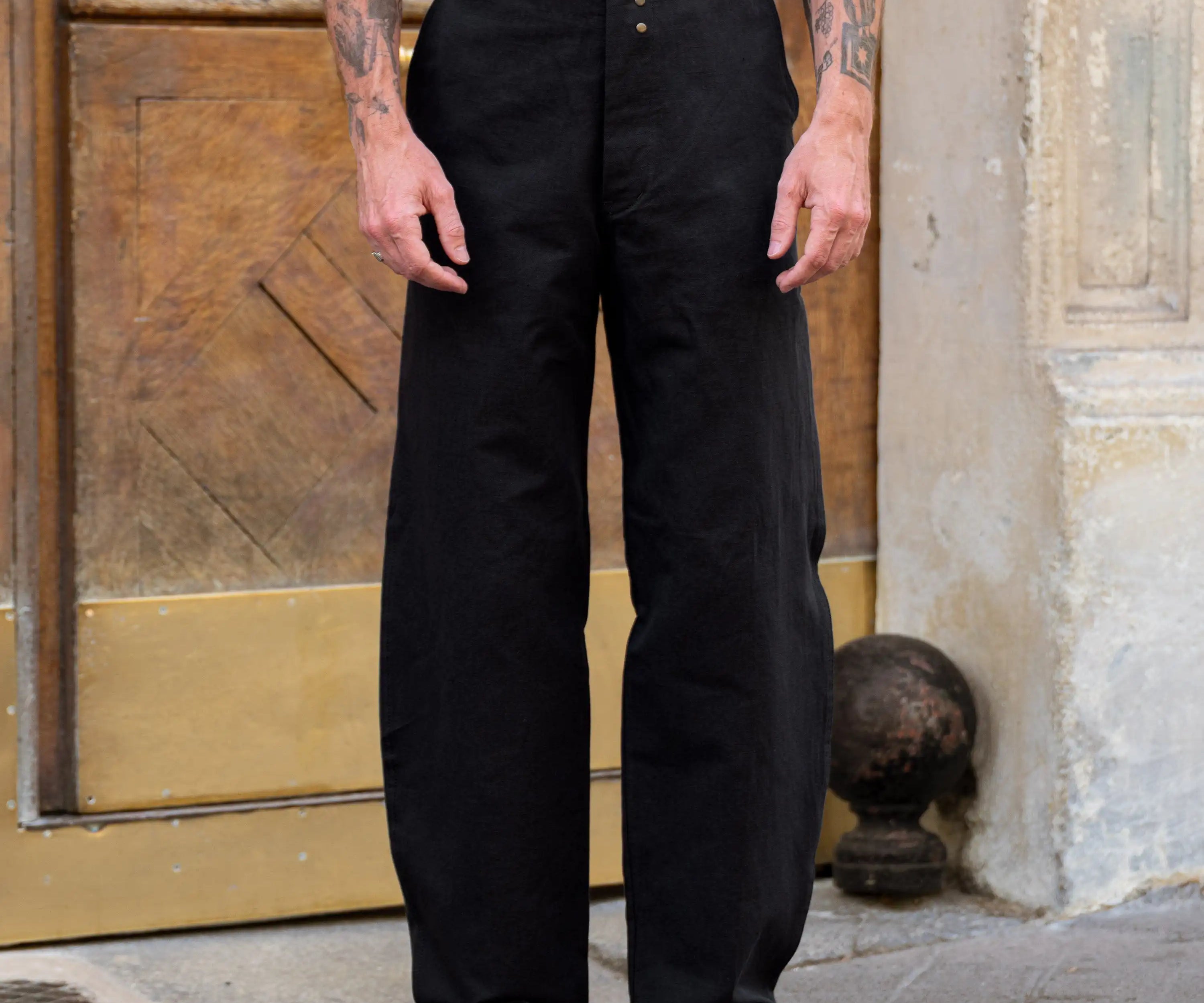 REWORK® ARTISAN PANTS Pants US28 / FR38 / BLACK - BRUT Clothing