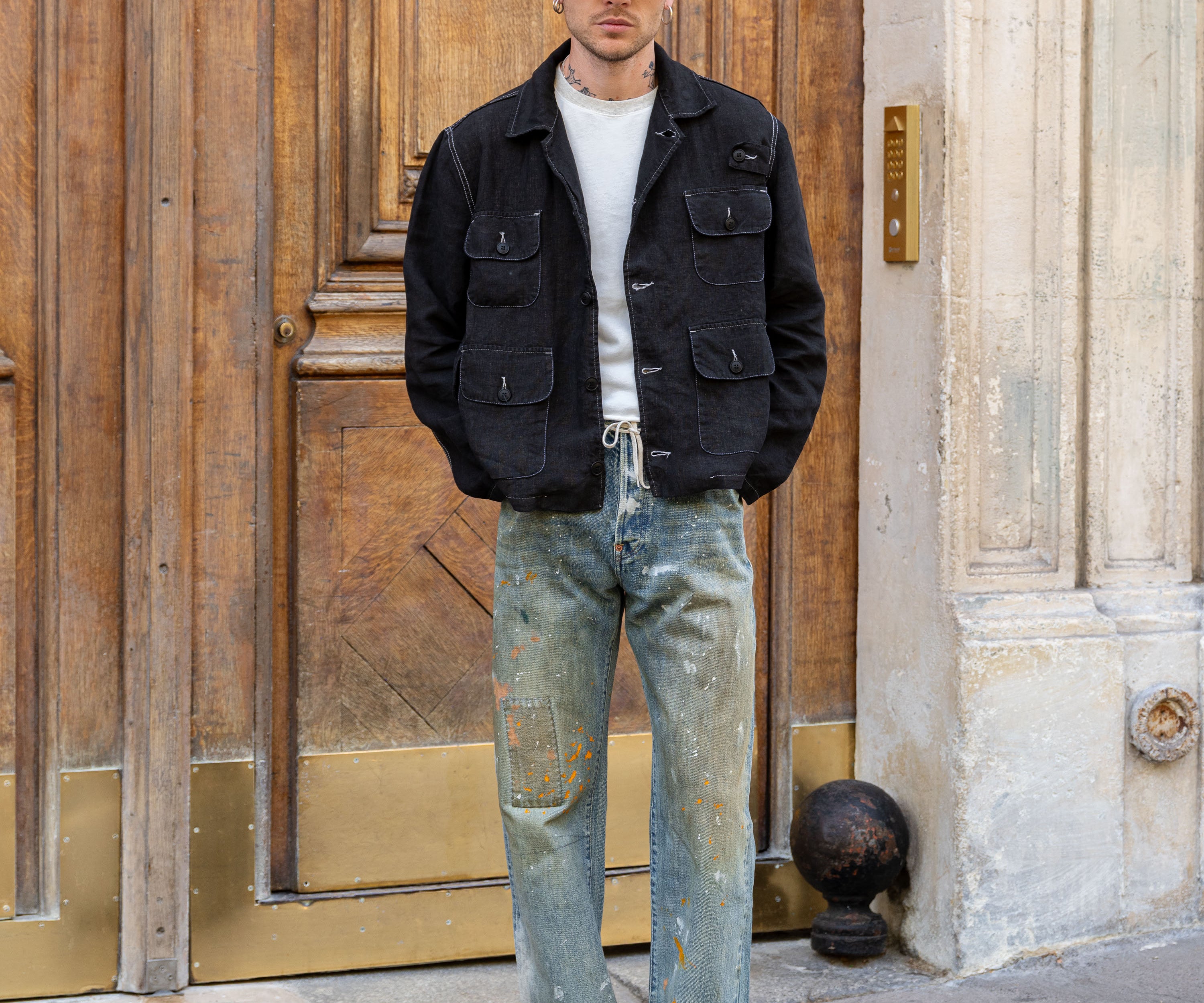 REWORK® SEVEN POCKET JACKET Coats & Jackets SMALL / BLACK - BRUT Clothing