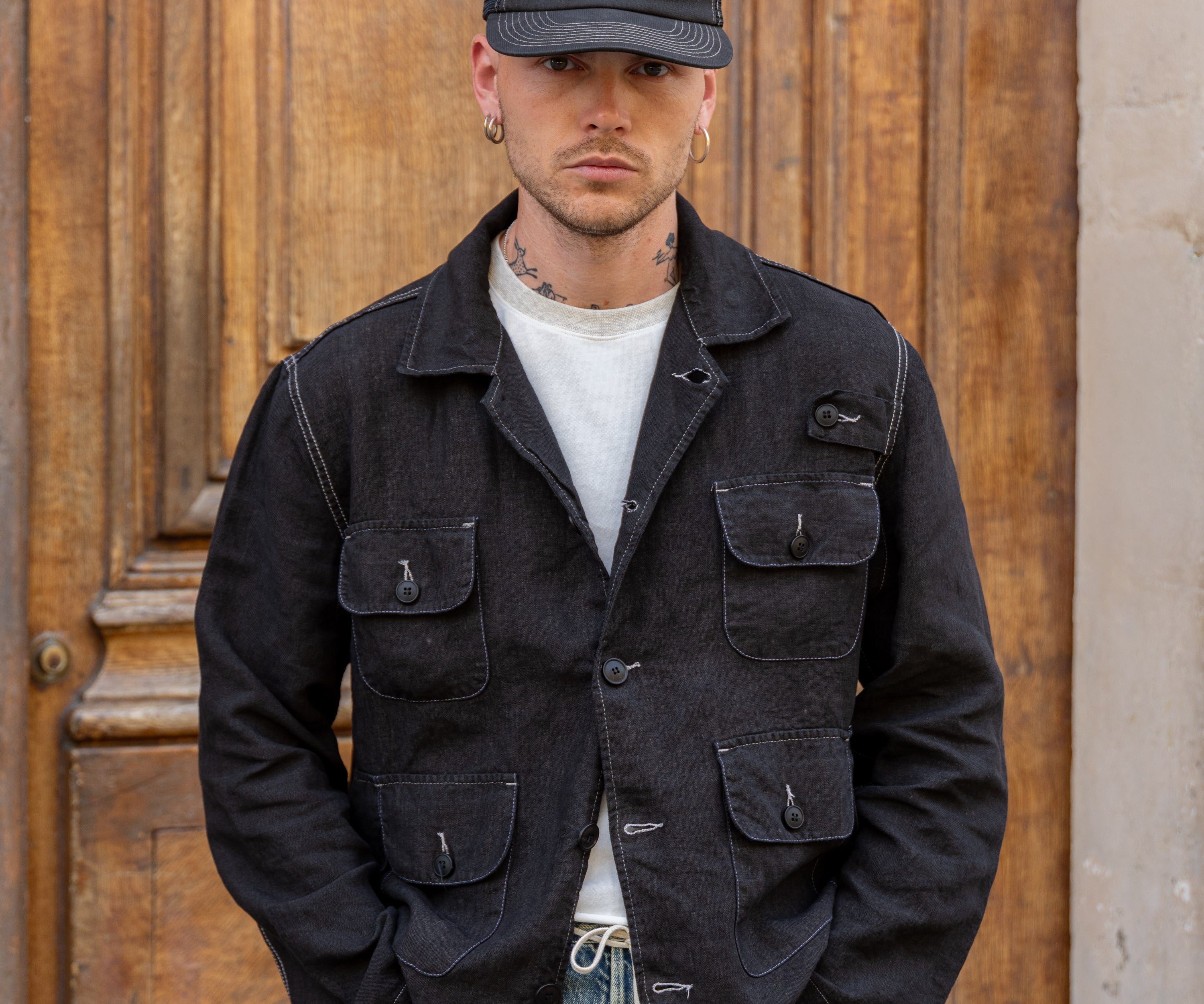 REWORK® SEVEN POCKET JACKET Coats & Jackets SMALL / BLACK - BRUT Clothing