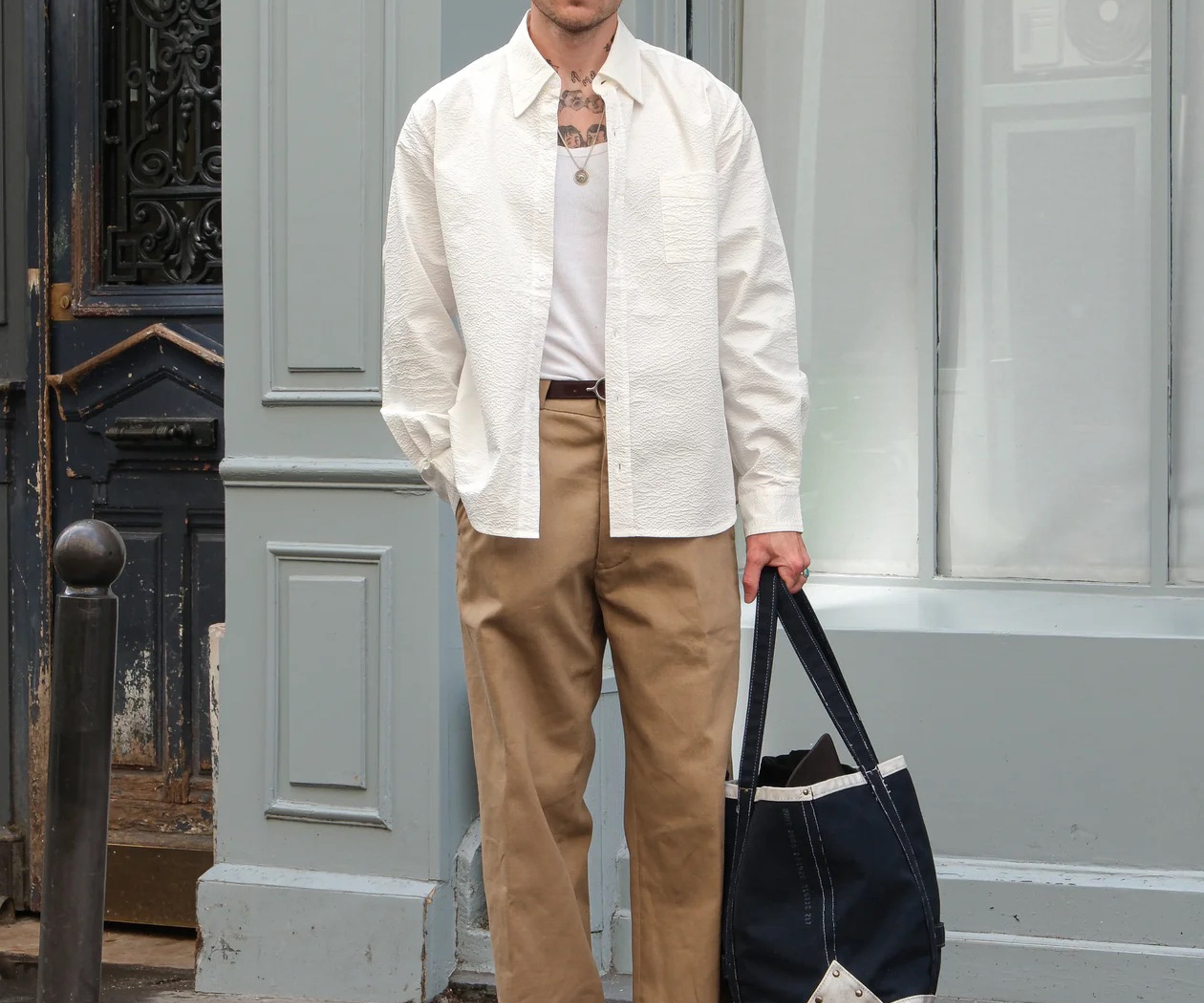 THE ELEPHANT PANTS Pants US26 / FR36 / KHAKI ÉPAIS - BRUT Clothing