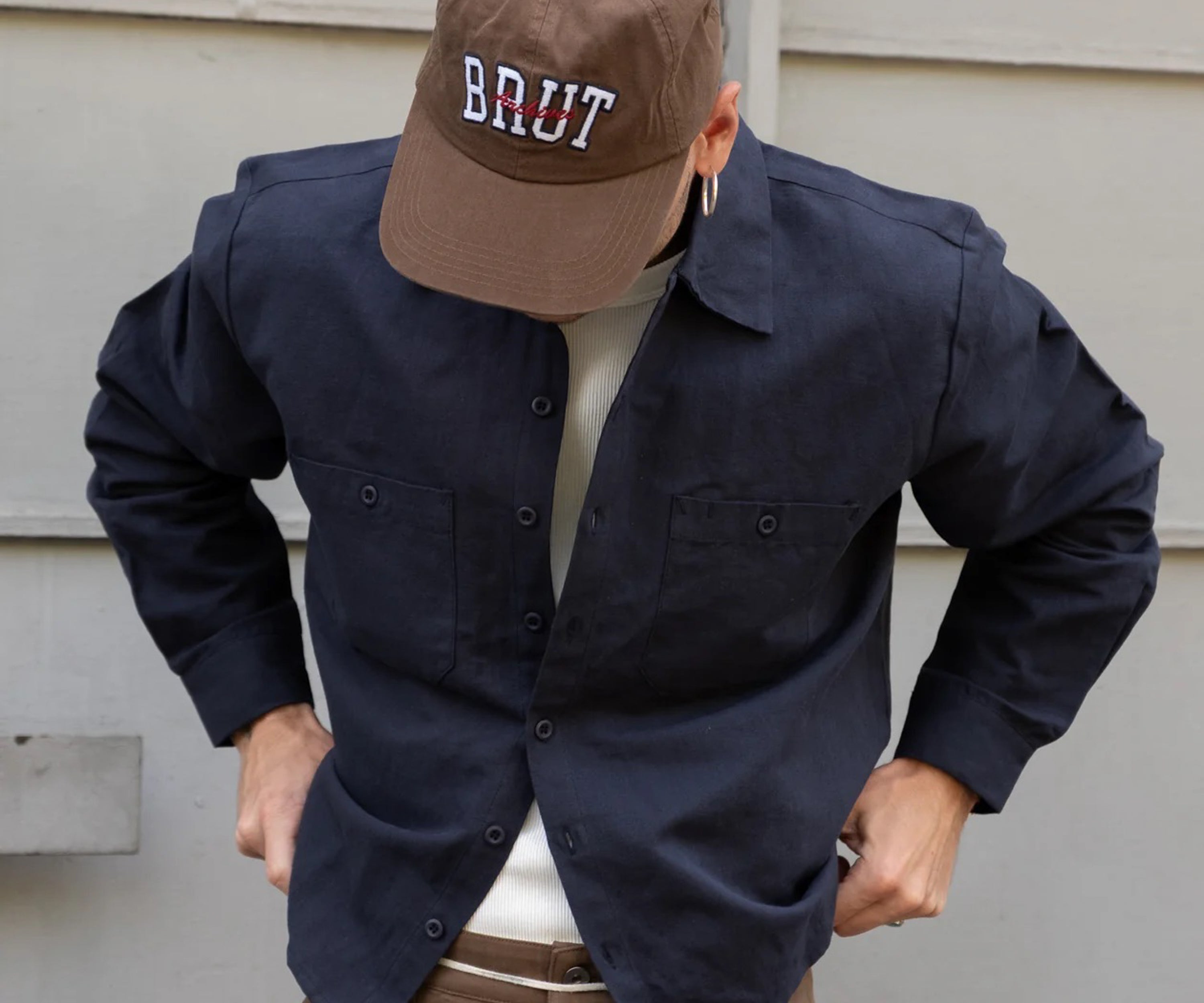 BRUT UNIVERSITY CAP Hats and Caps ONE SIZE / BROWN - BRUT Clothing
