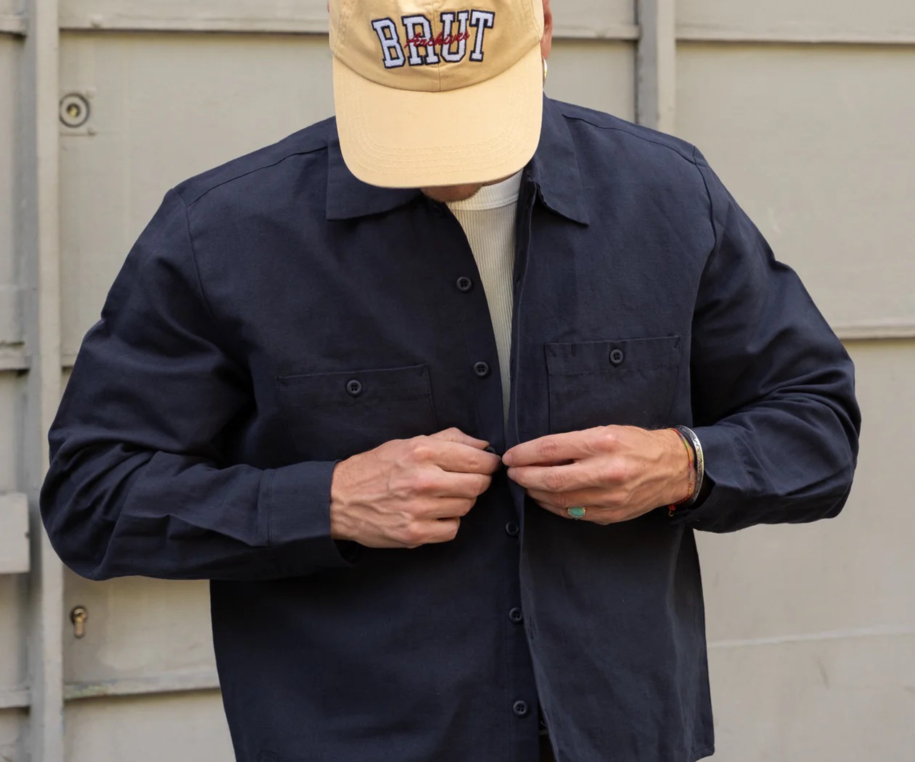 BRUT UNIVERSITY CAP Casquette Casquettes et chapeaux CREAM - BRUT Clothing