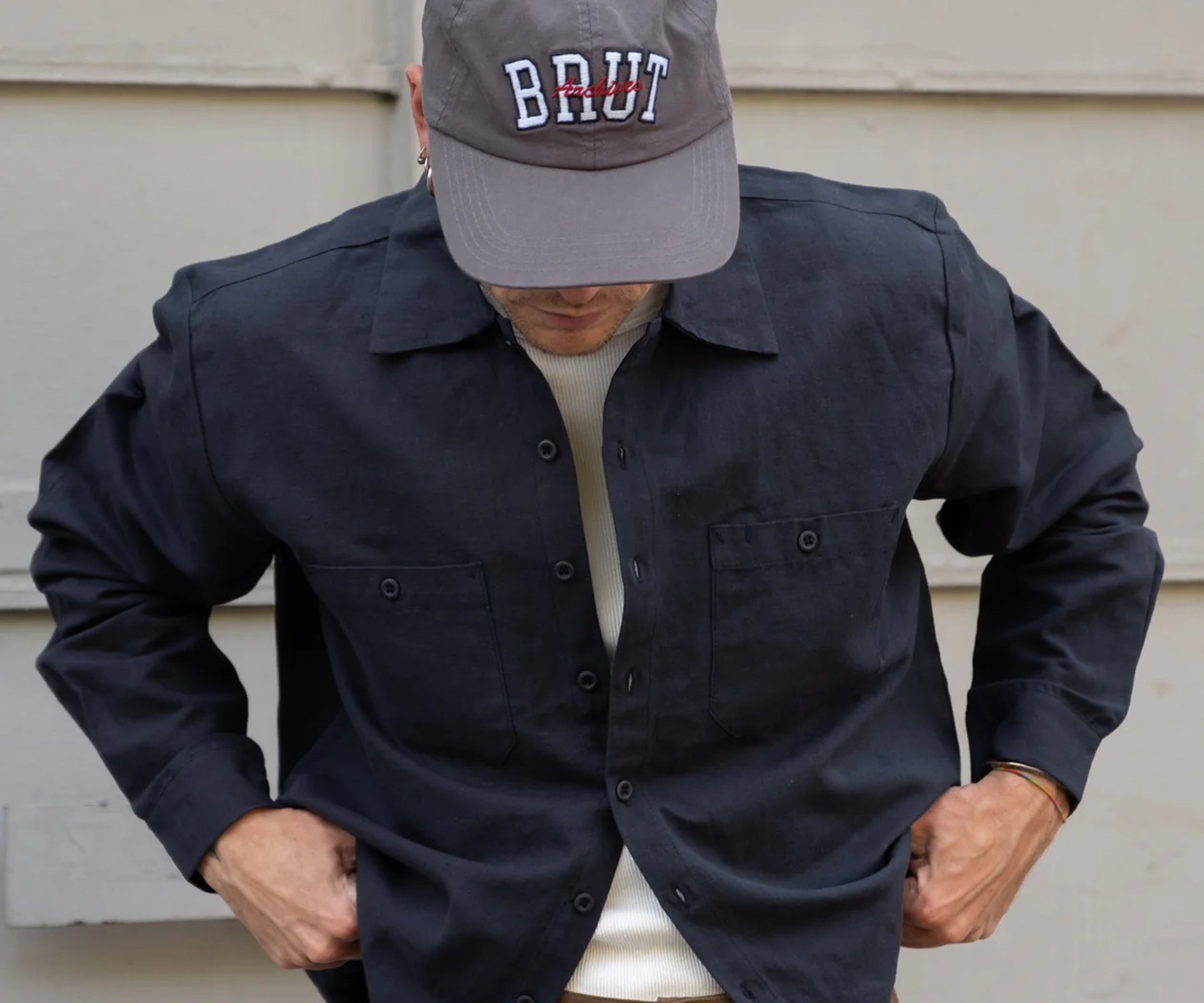 BRUT UNIVERSITY CAP Hats and Caps CHARCOAL - BRUT Clothing