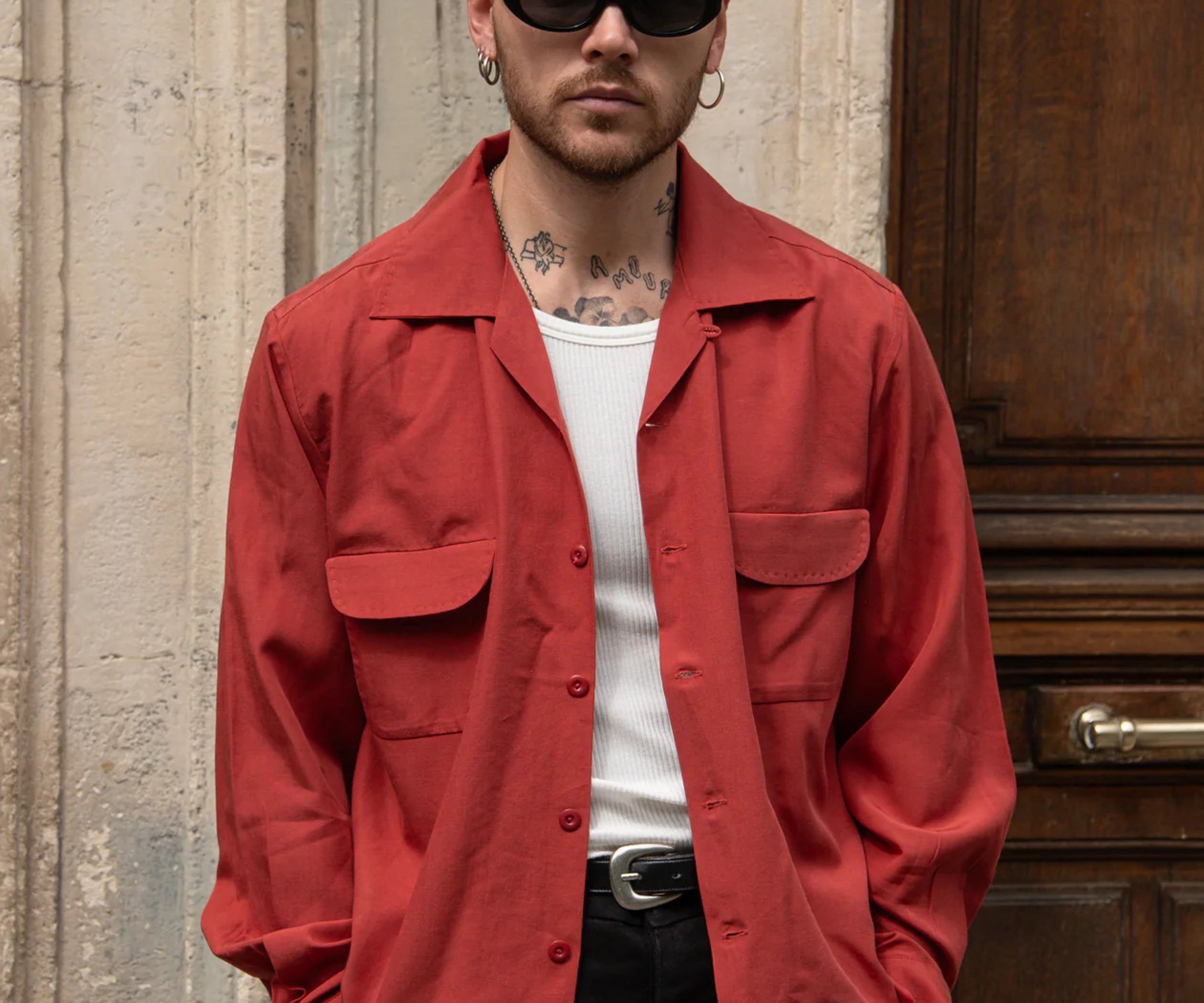 LA BELLE CHEMISE Shirts X-SMALL / RED - BRUT Clothing
