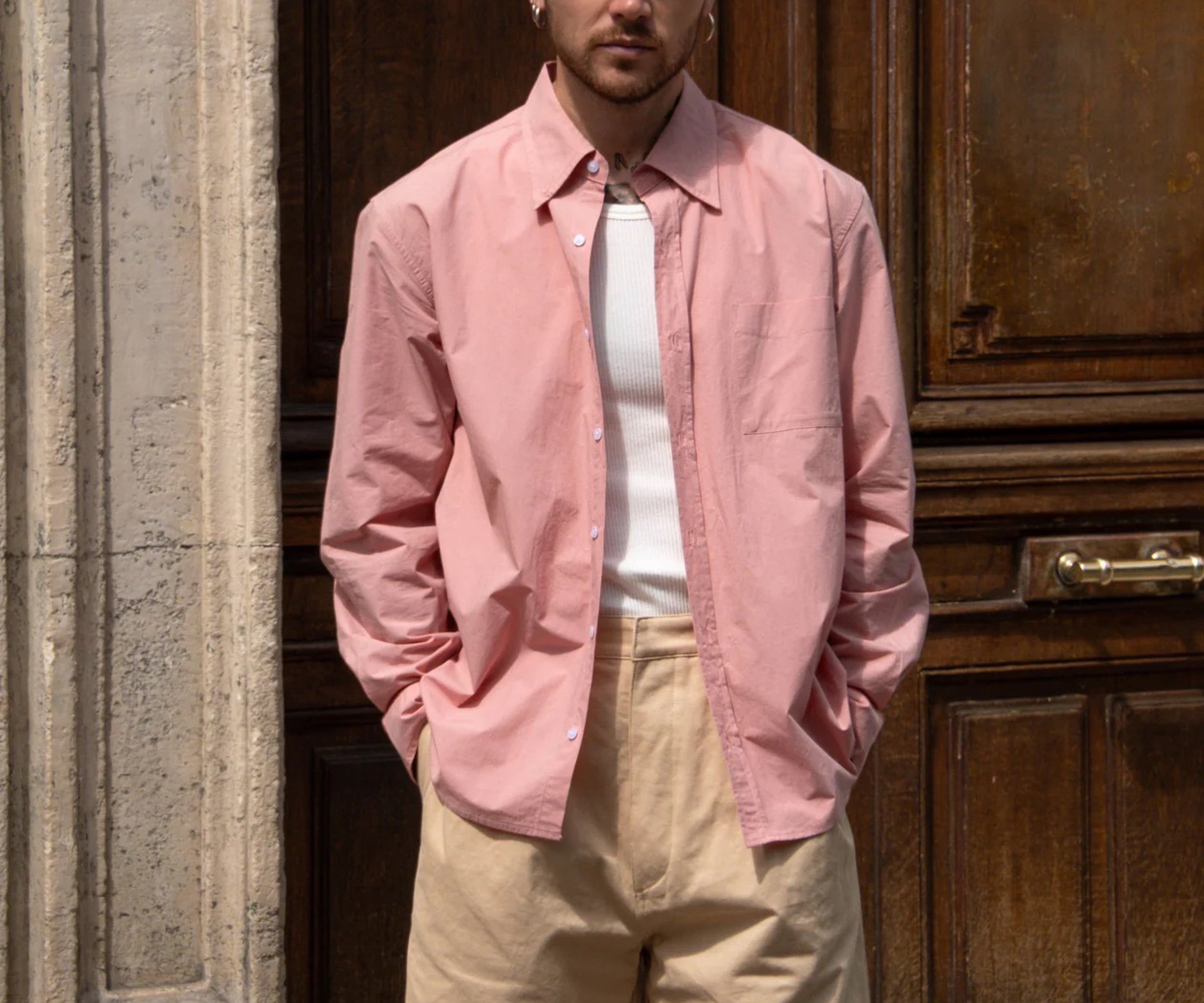 THE BEST POPLIN SHIRT Chemises XS / ROSE - BRUT Clothing