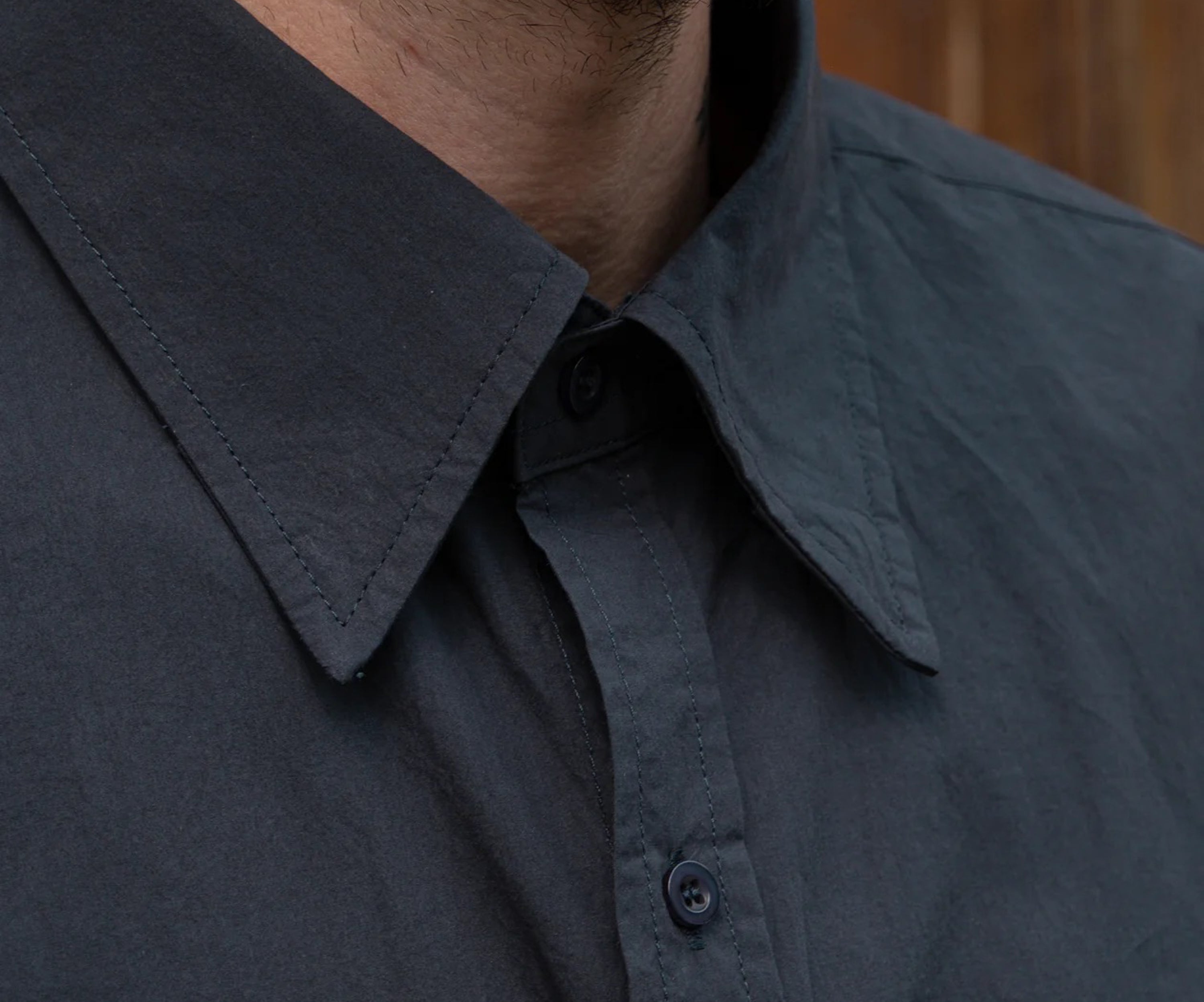 THE BEST POPLIN SHIRT Chemises XS / BLEU MARINE - BRUT Clothing