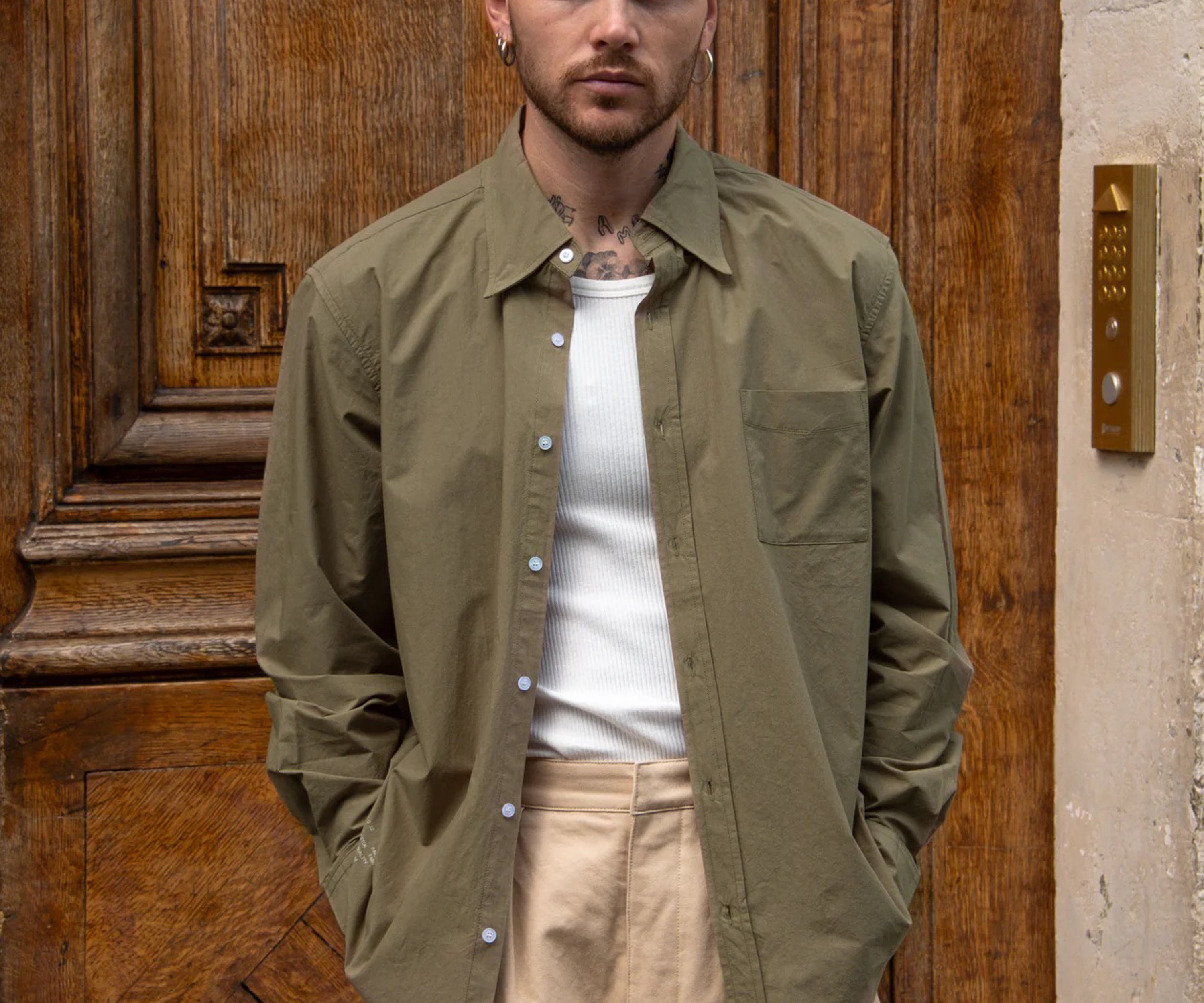 THE BEST POPLIN SHIRT Chemises XS / VERT OLIVE - BRUT Clothing
