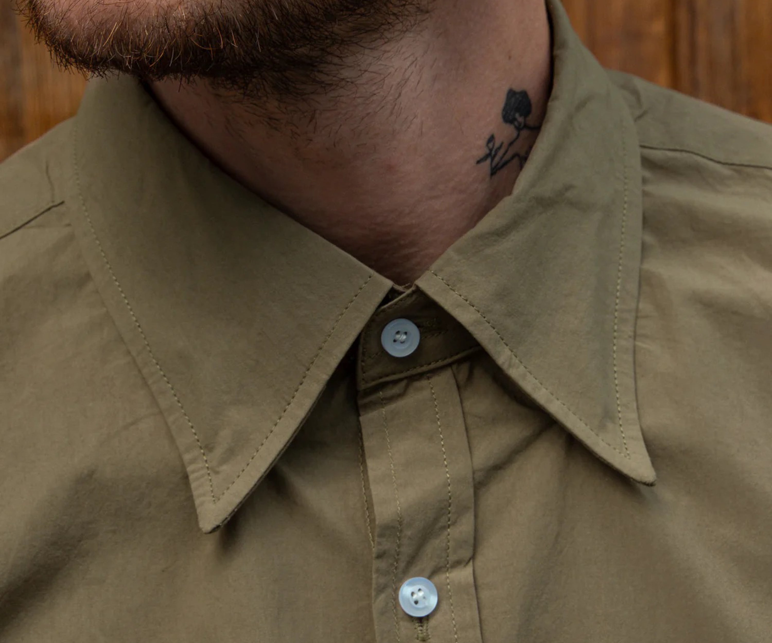 THE BEST POPLIN SHIRT Chemises XS / VERT OLIVE - BRUT Clothing