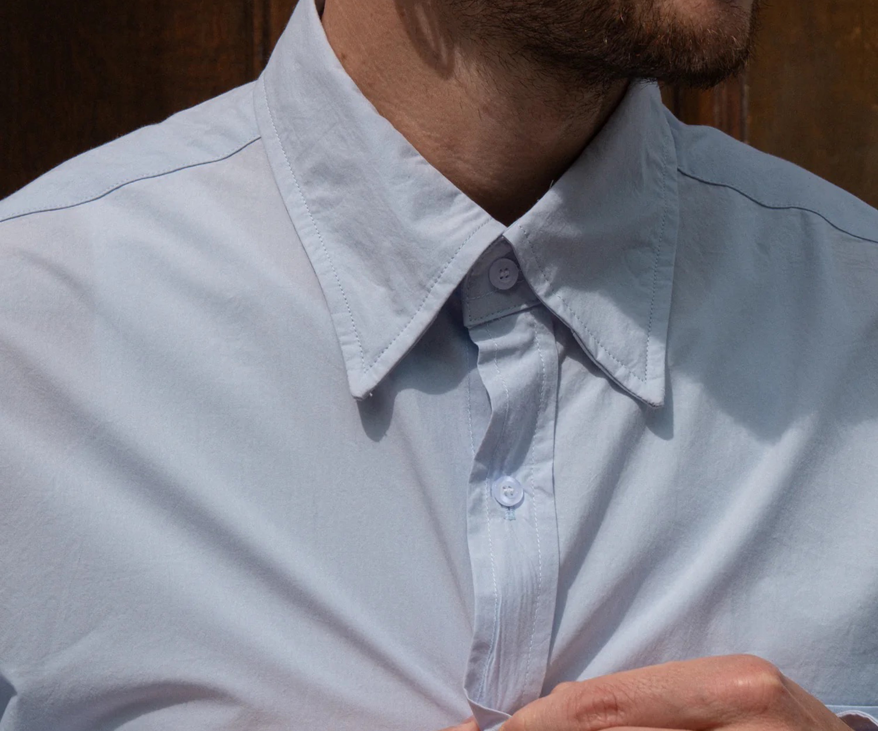 THE BEST POPLIN SHIRT Chemises XS / BLEU CLAIR - BRUT Clothing