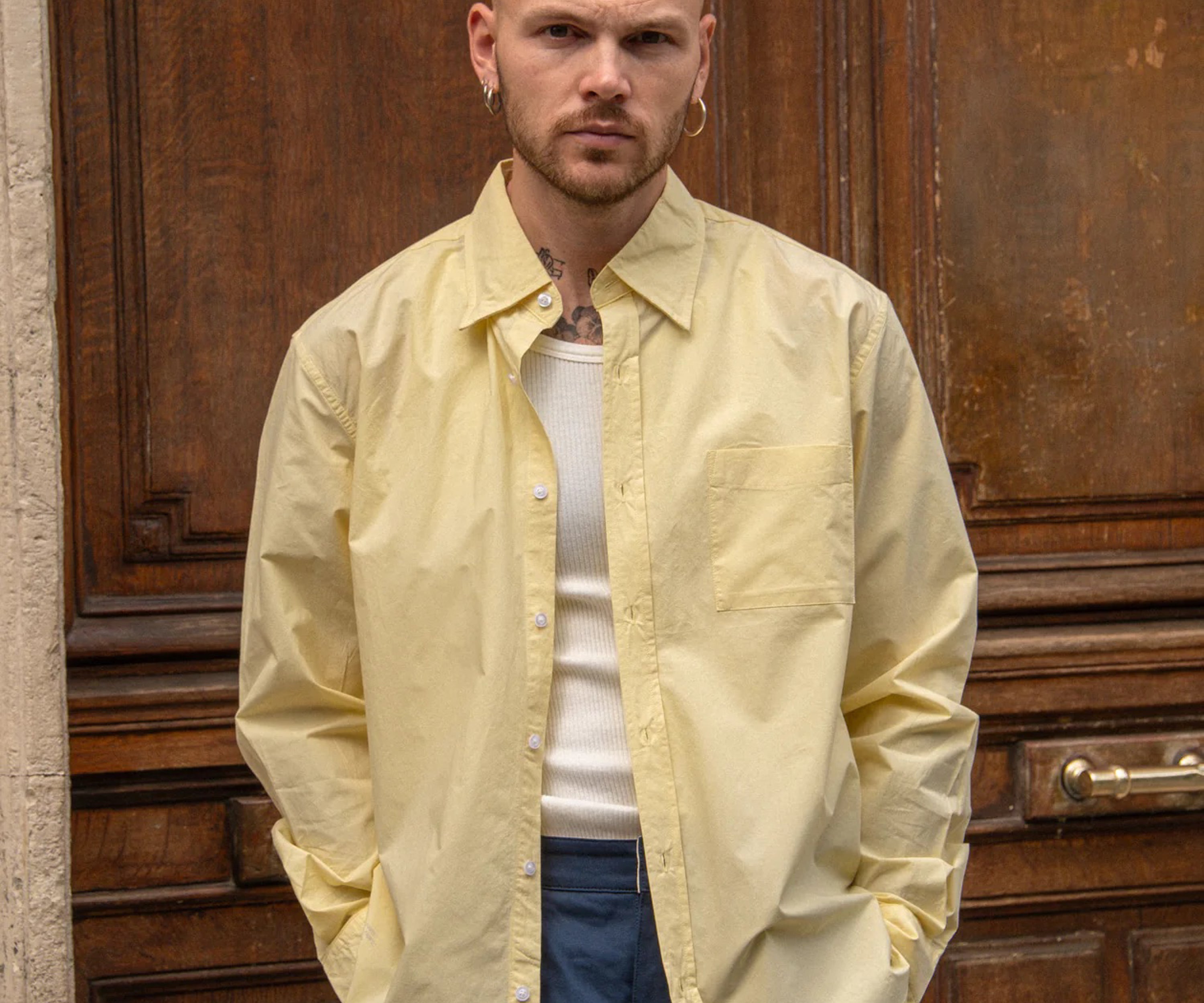THE BEST POPLIN SHIRT Chemises XS / JAUNE - BRUT Clothing