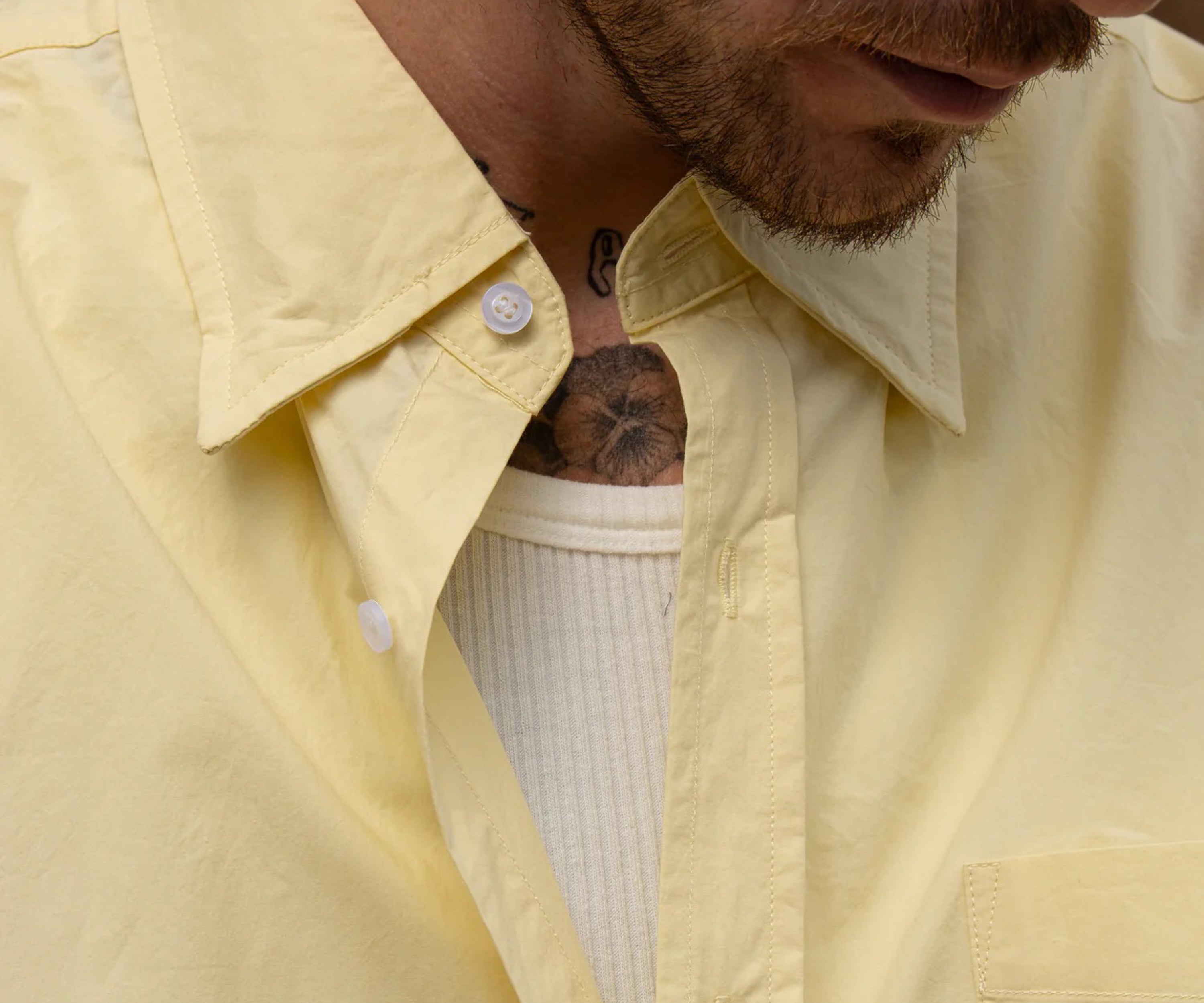 THE BEST POPLIN SHIRT Chemises XS / JAUNE - BRUT Clothing