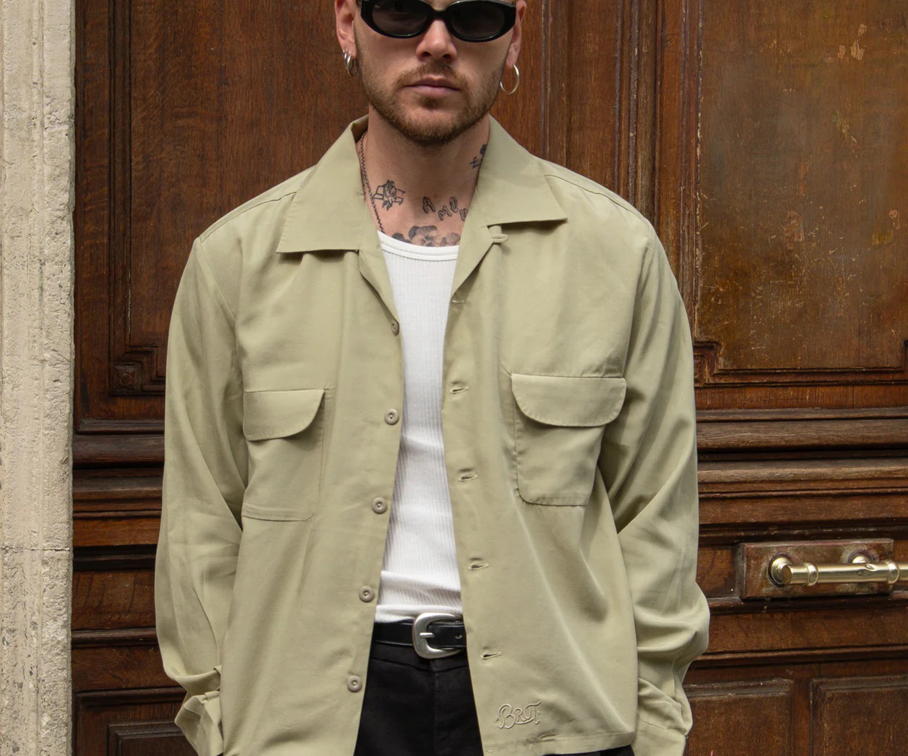 LA BELLE CHEMISE Shirts X-SMALL / LIGHT GREEN - BRUT Clothing