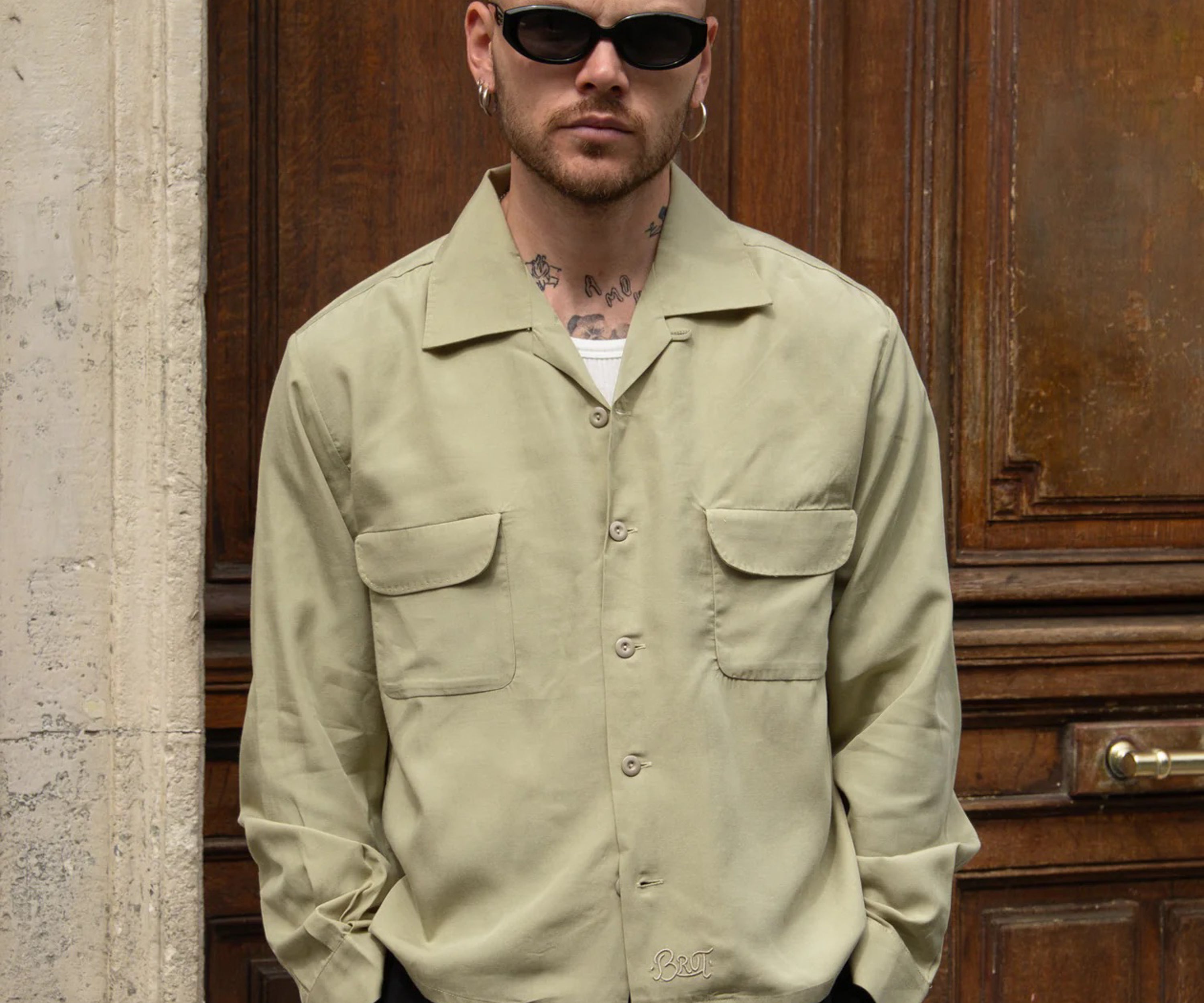 LA BELLE CHEMISE Shirts X-SMALL / LIGHT GREEN - BRUT Clothing