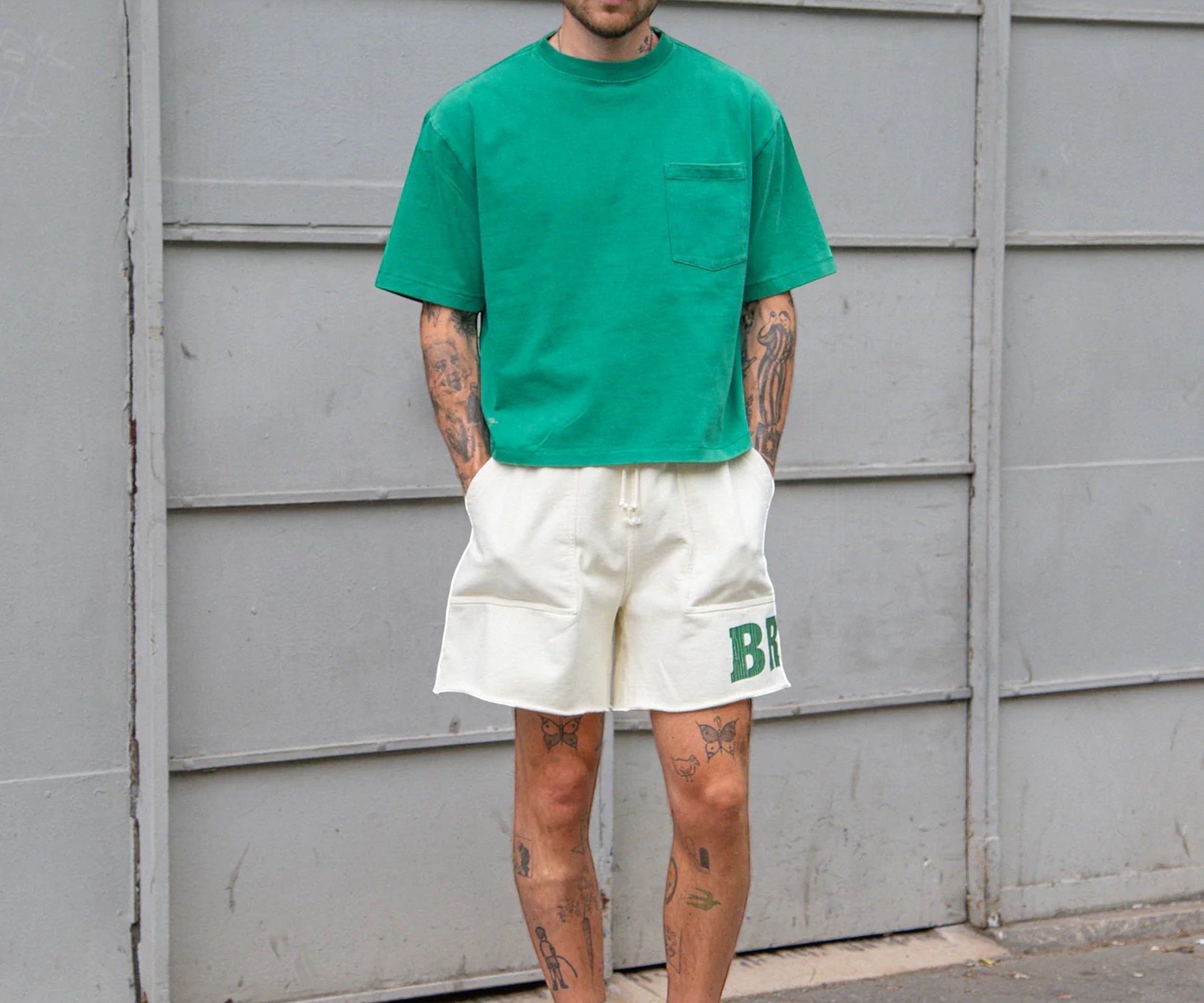 THE FATIGUE JERSEY SHORT Short S / ECRU - BRUT Clothing