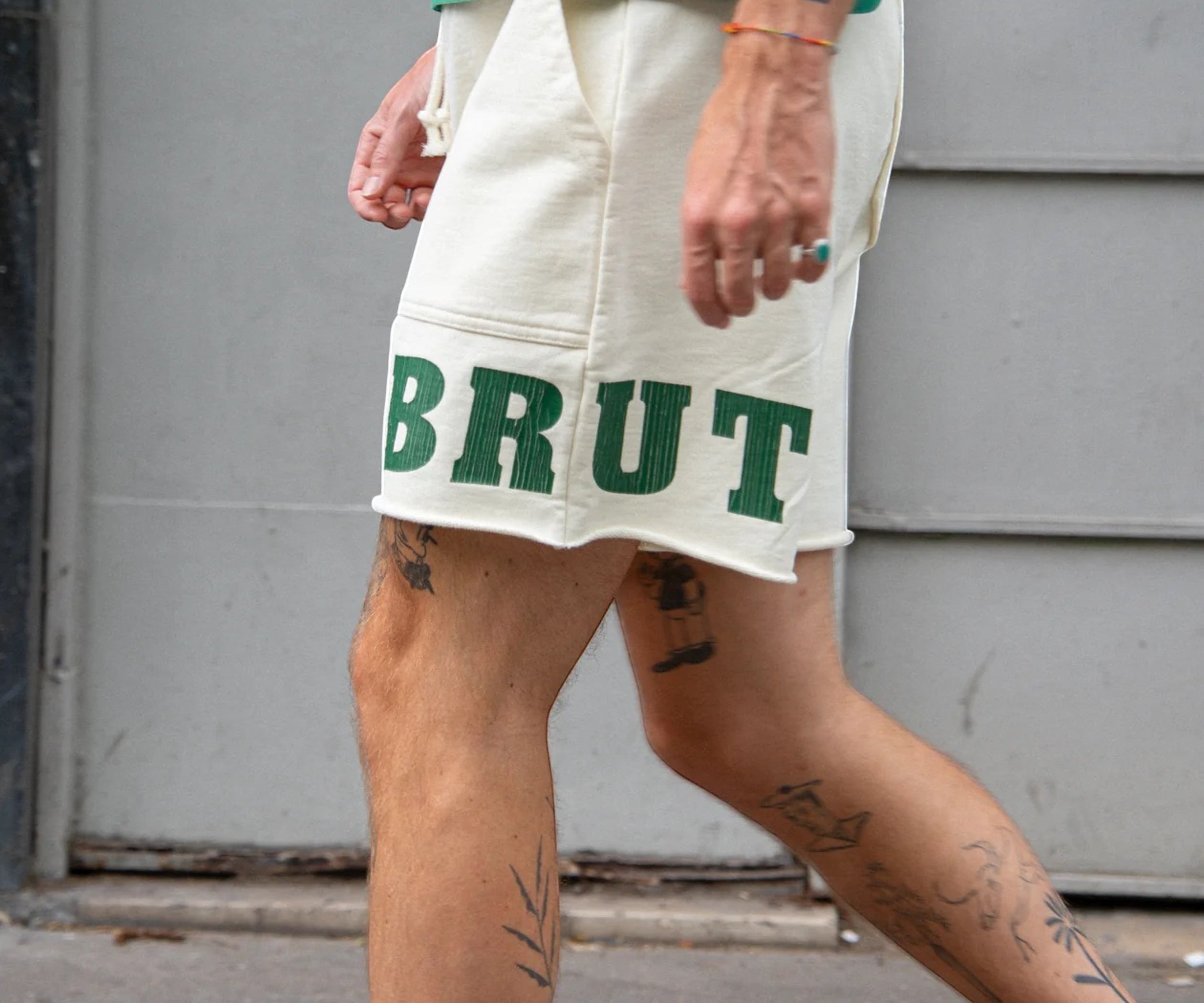 THE FATIGUE JERSEY SHORT Short S / ECRU - BRUT Clothing
