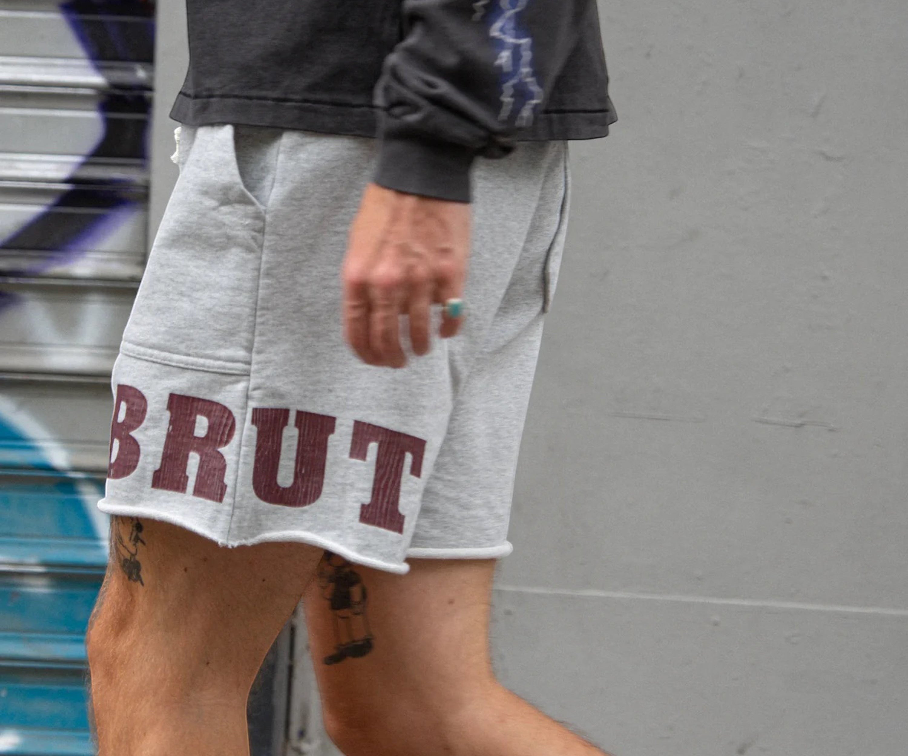 THE FATIGUE JERSEY SHORT Short S / HEATER GREY - BRUT Clothing