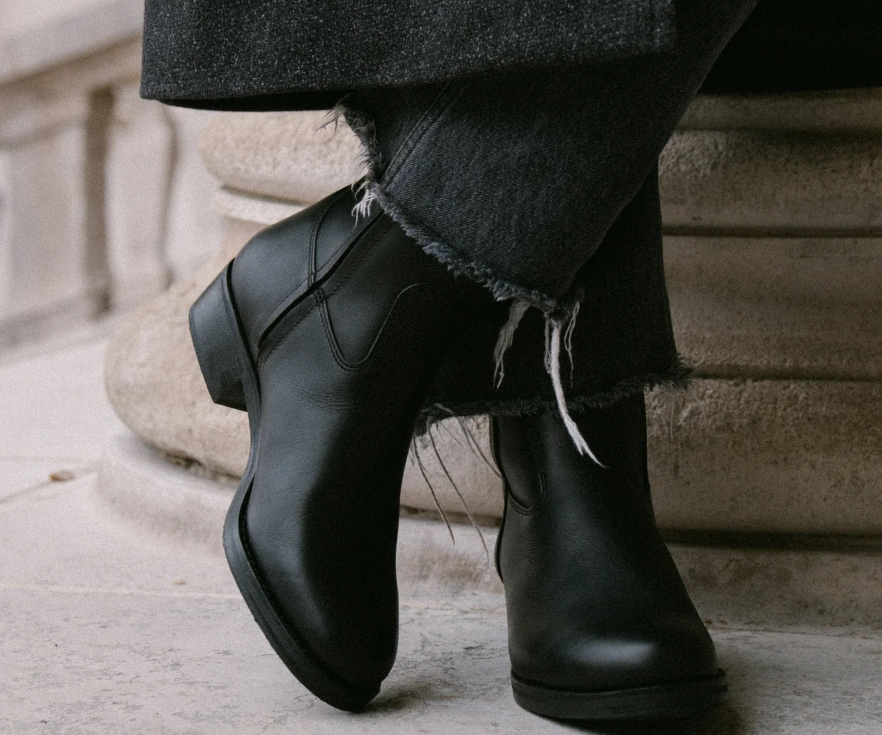 THE RANCH BOOTS Chaussettes et chaussures 41EU / 8US / NOIR - BRUT Clothing