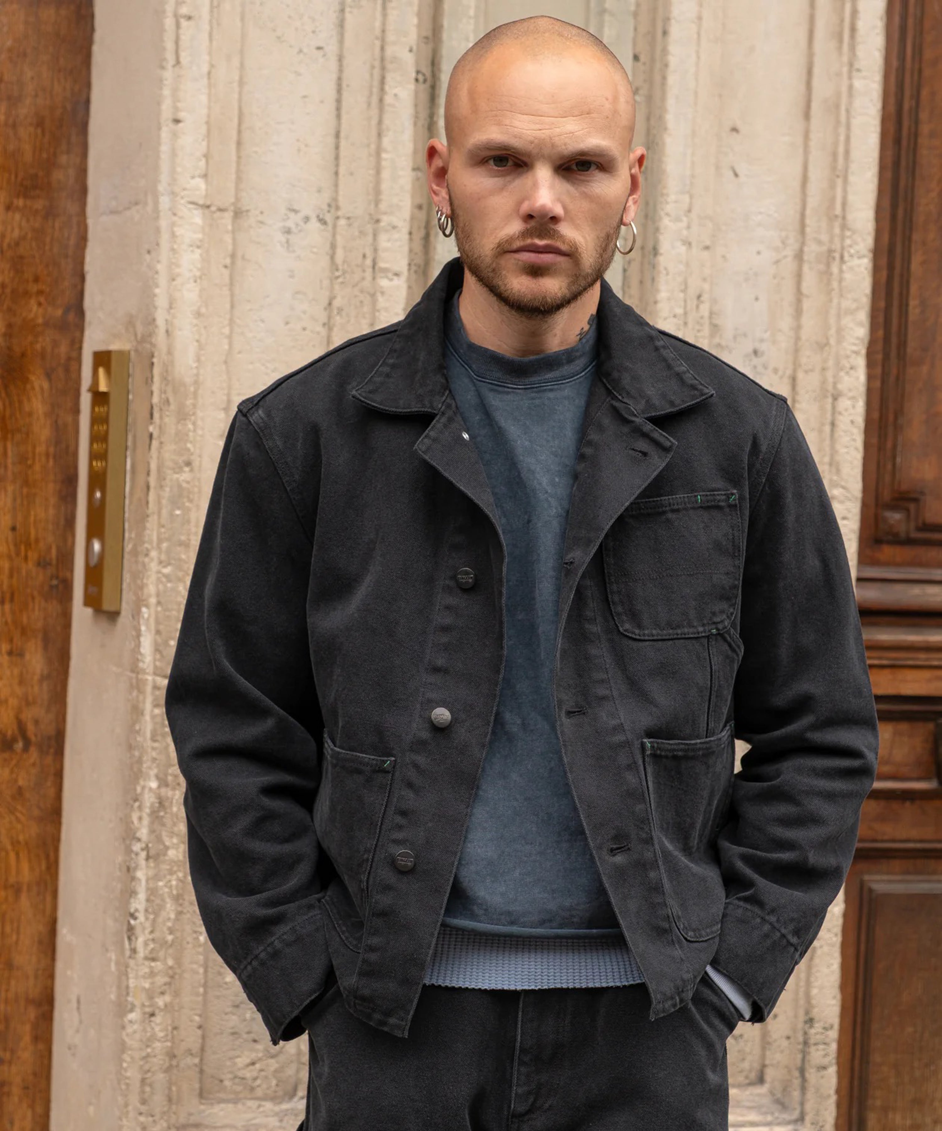 BRUT CLOTHING ダブルブレスト ブラックモールスキン フランス製 THE TOOLS JACKET - BLACK | BRUT CLOTHING – BRUT Clothing