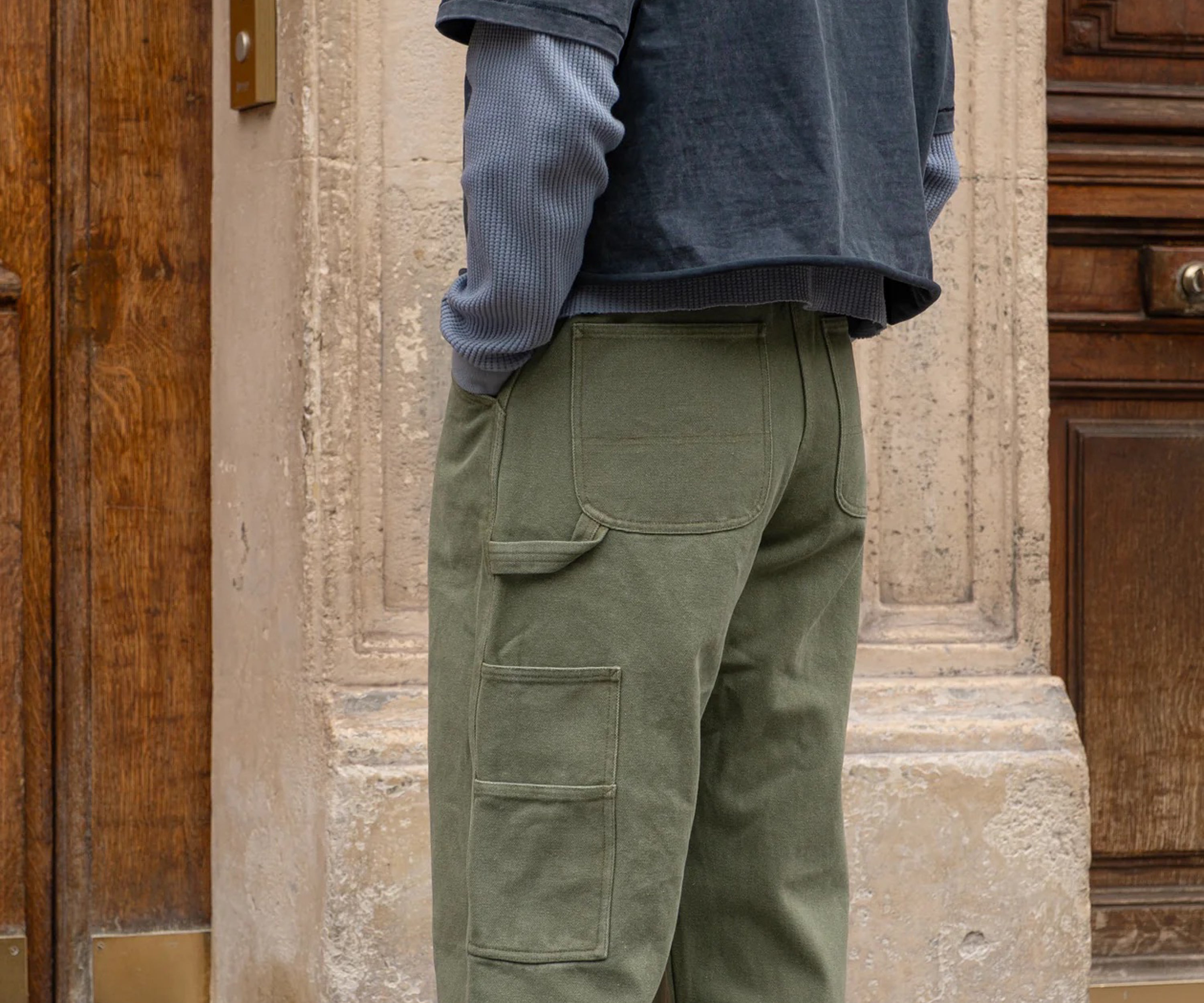 THE TOOLS PANTS Taille US 26 / FR 36 / VERT OLIVE - BRUT Clothing