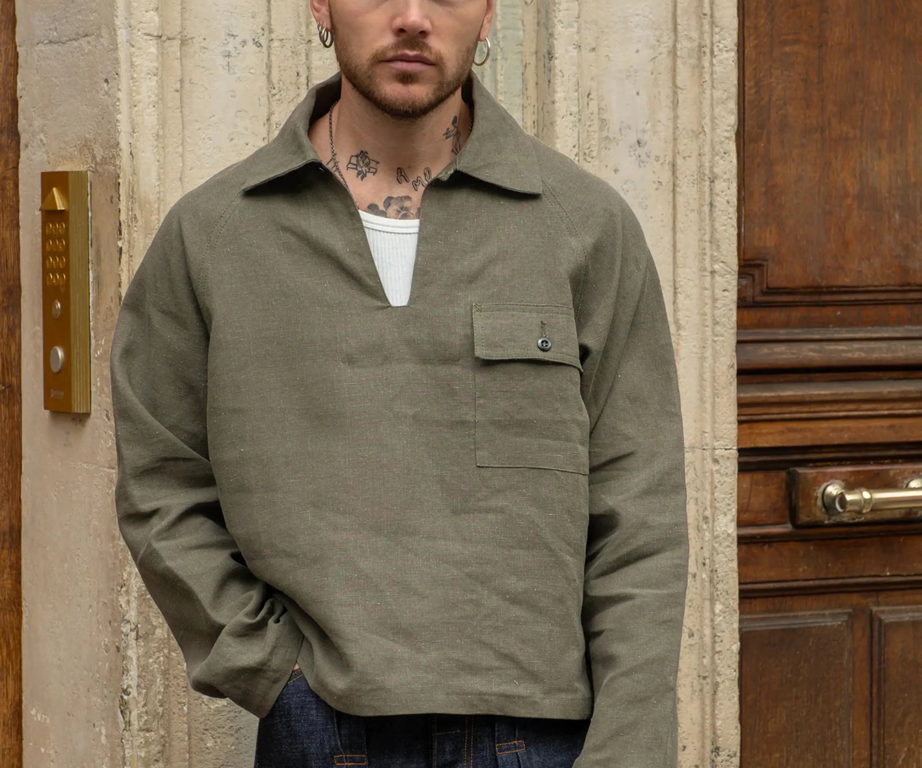 REWORK® FISHERMAN SHIRT Shirts SMALL / GREY - BRUT Clothing