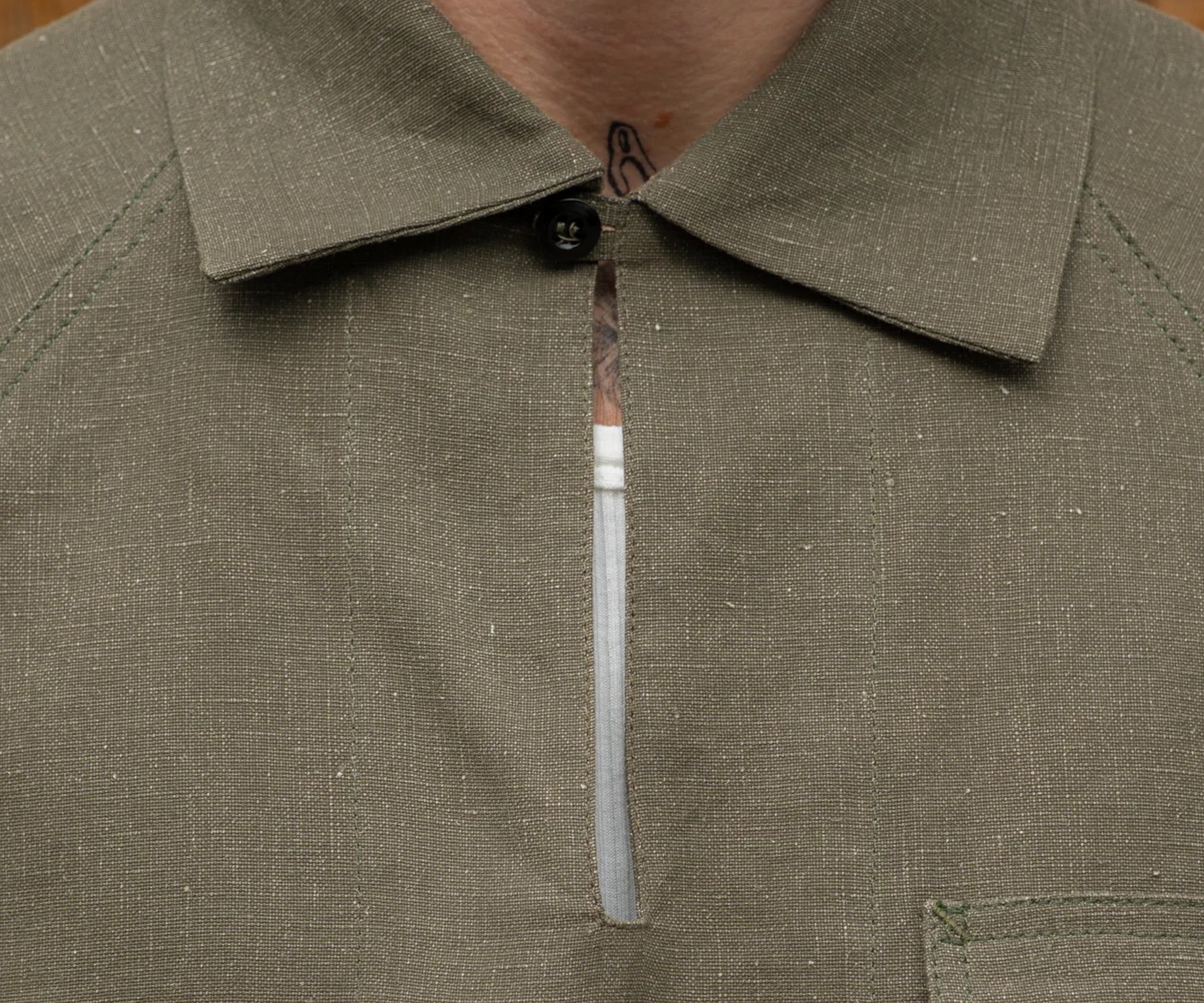 REWORK® FISHERMAN SHIRT SMALL / GRIS - BRUT Clothing