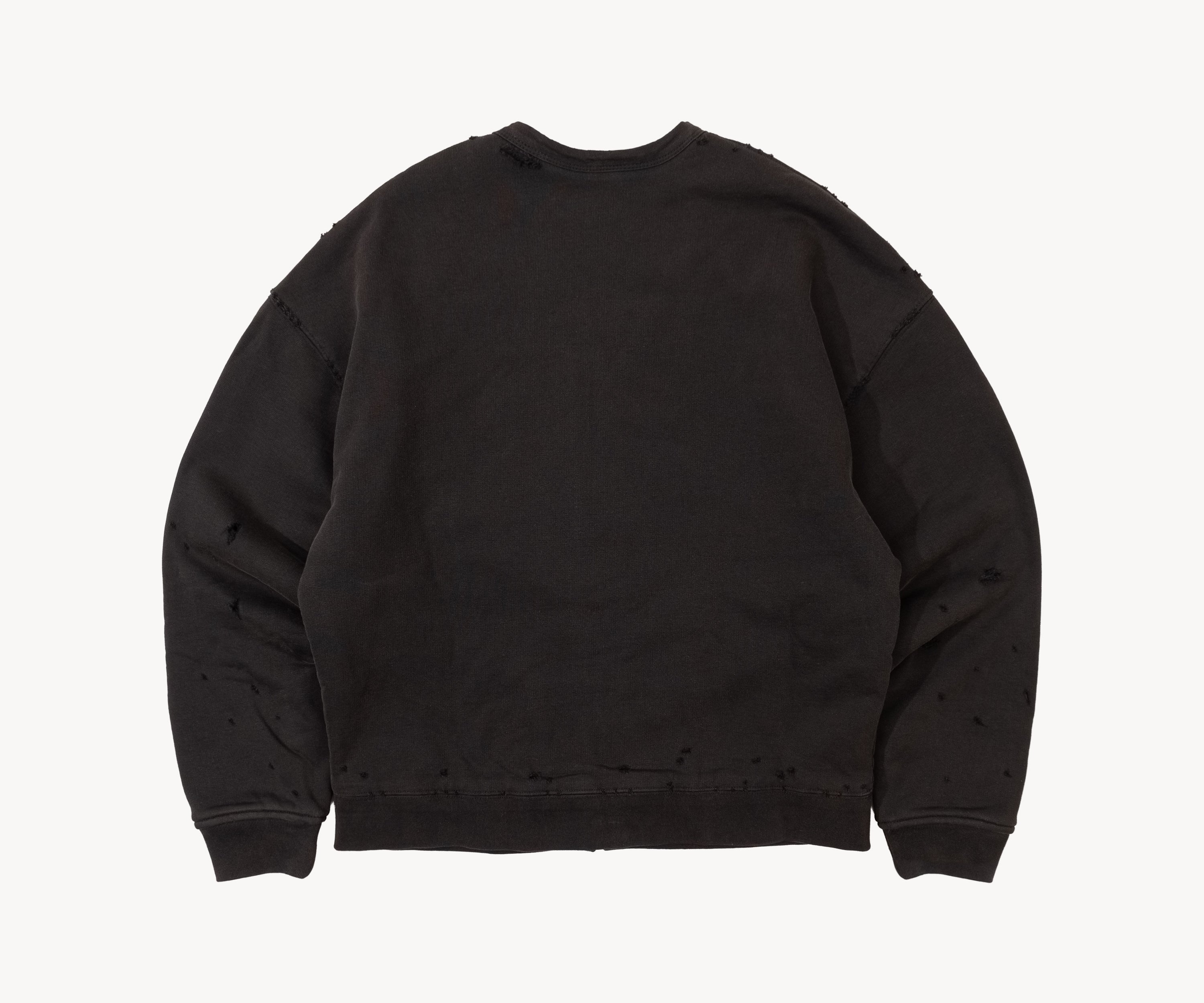 THE RAGGED CARDIGAN Sweatshirts X-SMALL / FADED BLACK - BRUT Clothing