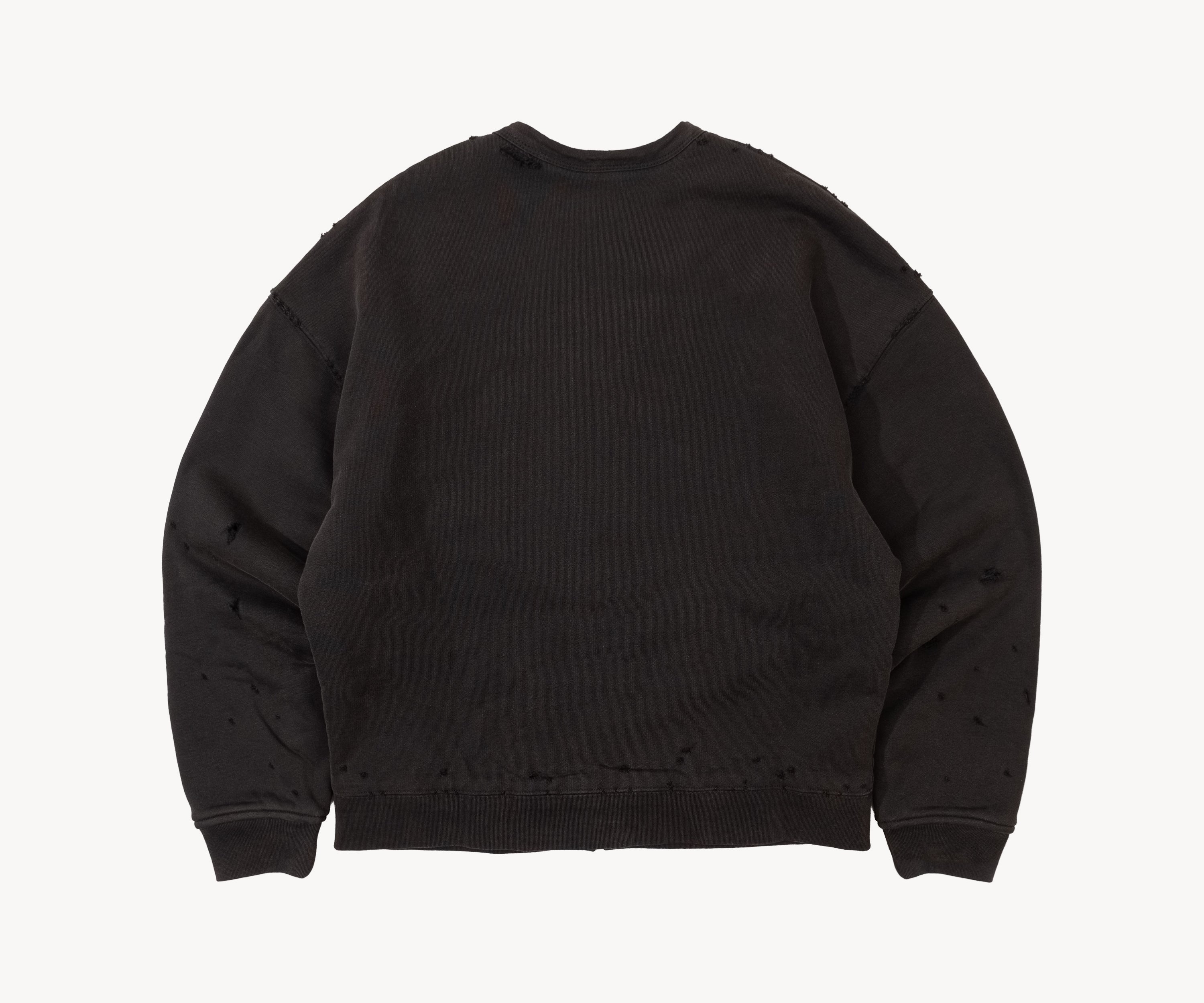 THE RAGGED CARDIGAN Sweatshirts X-SMALL / FADED BLACK - BRUT Clothing