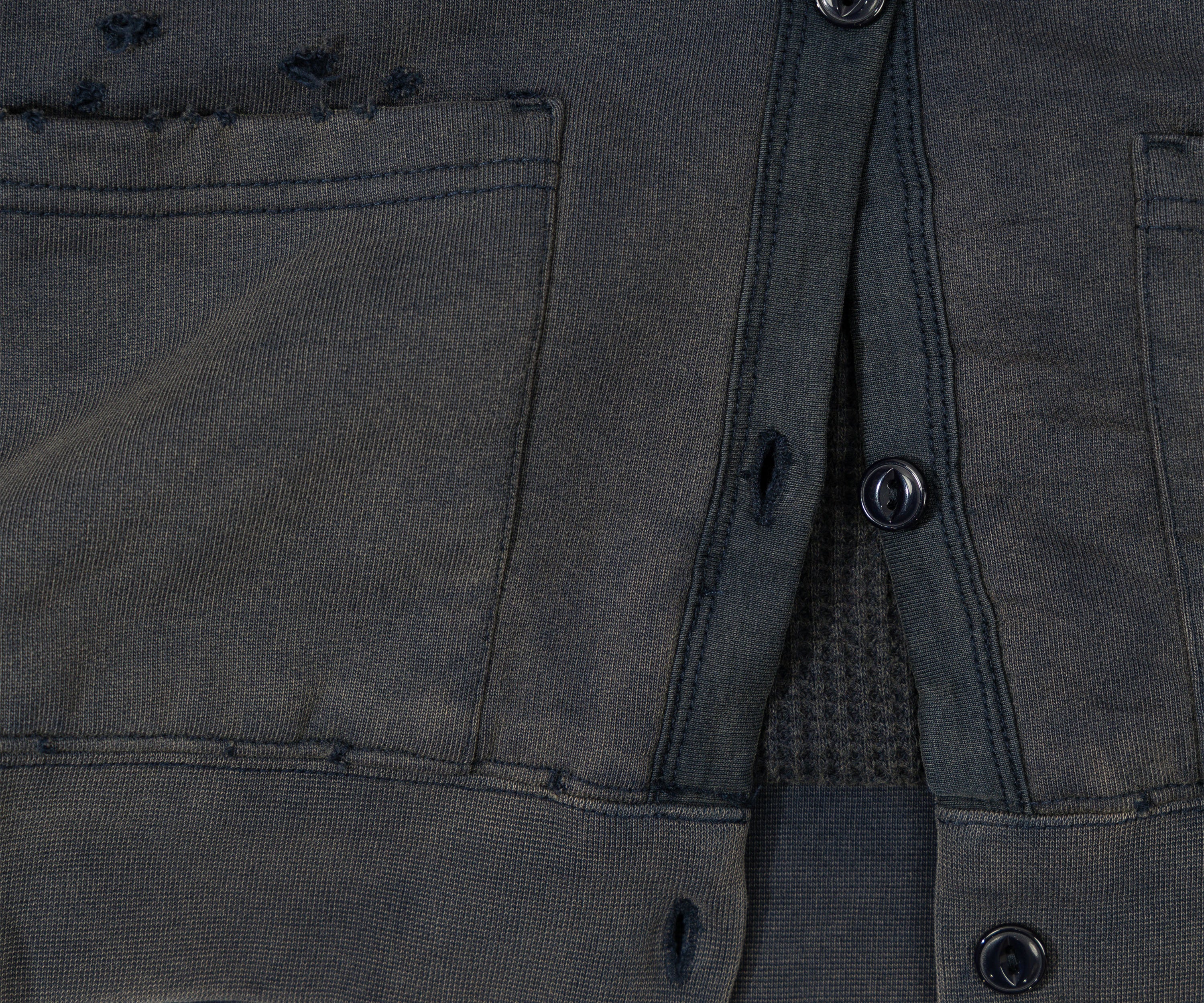 THE RAGGED CARDIGAN Sweatshirts X-SMALL / FADED NAVY - BRUT Clothing