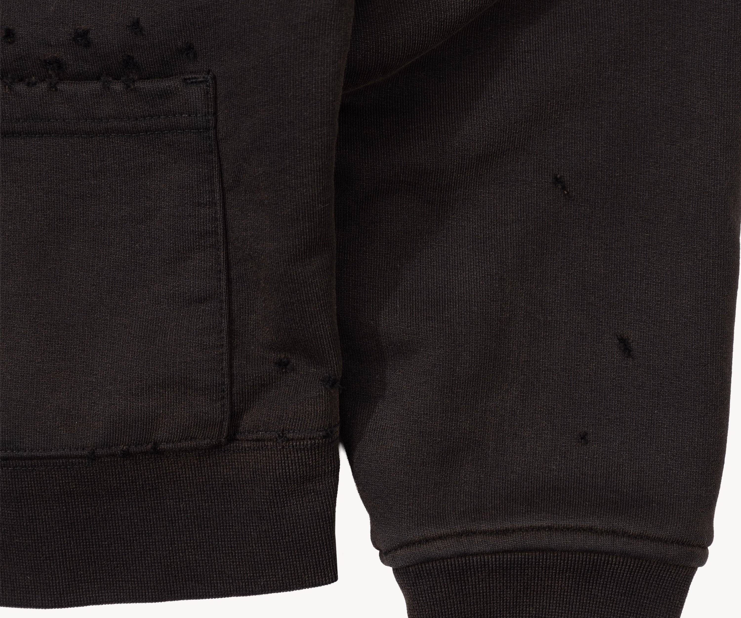 THE RAGGED CARDIGAN Sweatshirts X-SMALL / FADED BLACK - BRUT Clothing