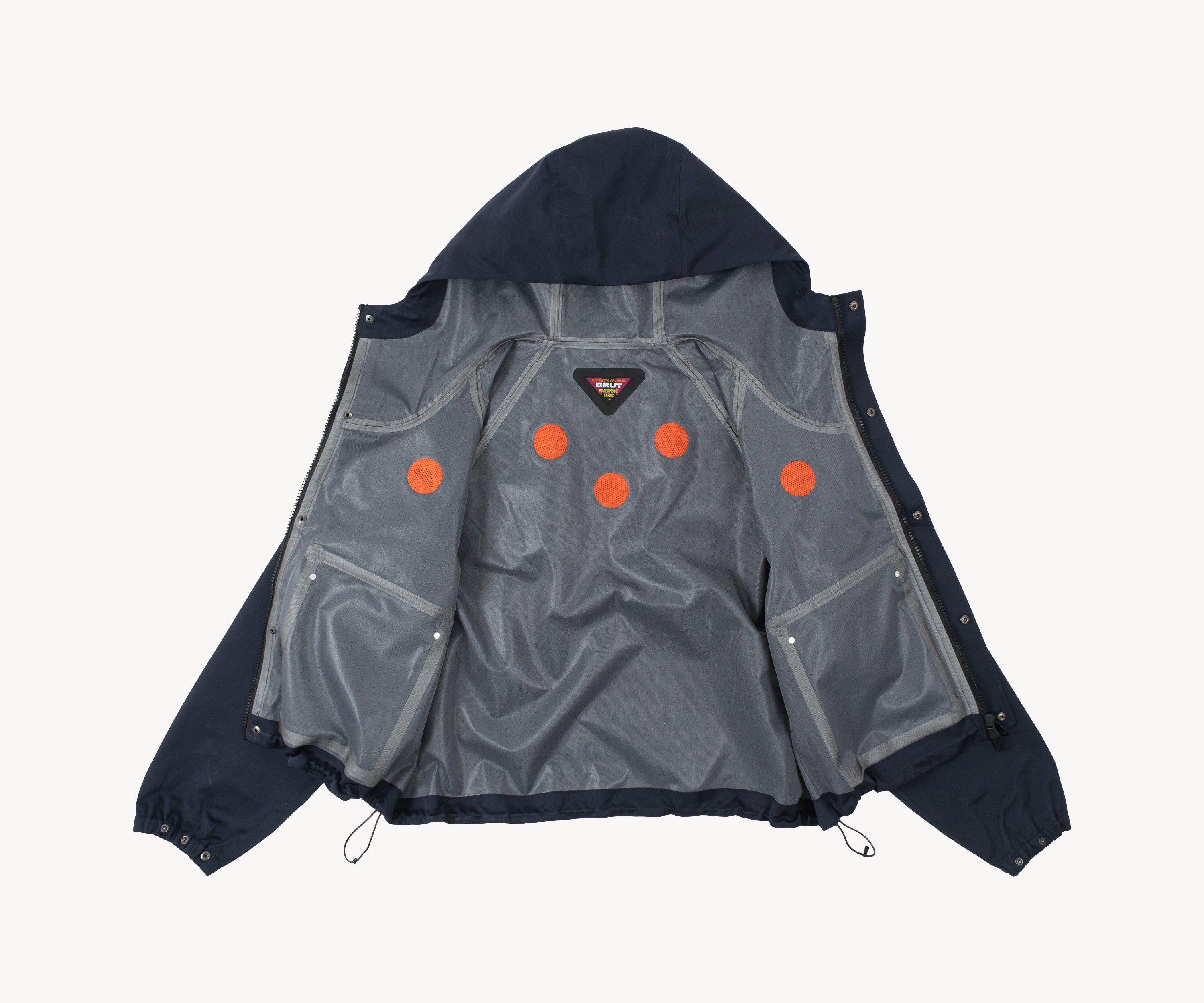 THE RAIN CROPPED JACKET Coats & Jackets X-SMALL / NAVY - BRUT Clothing