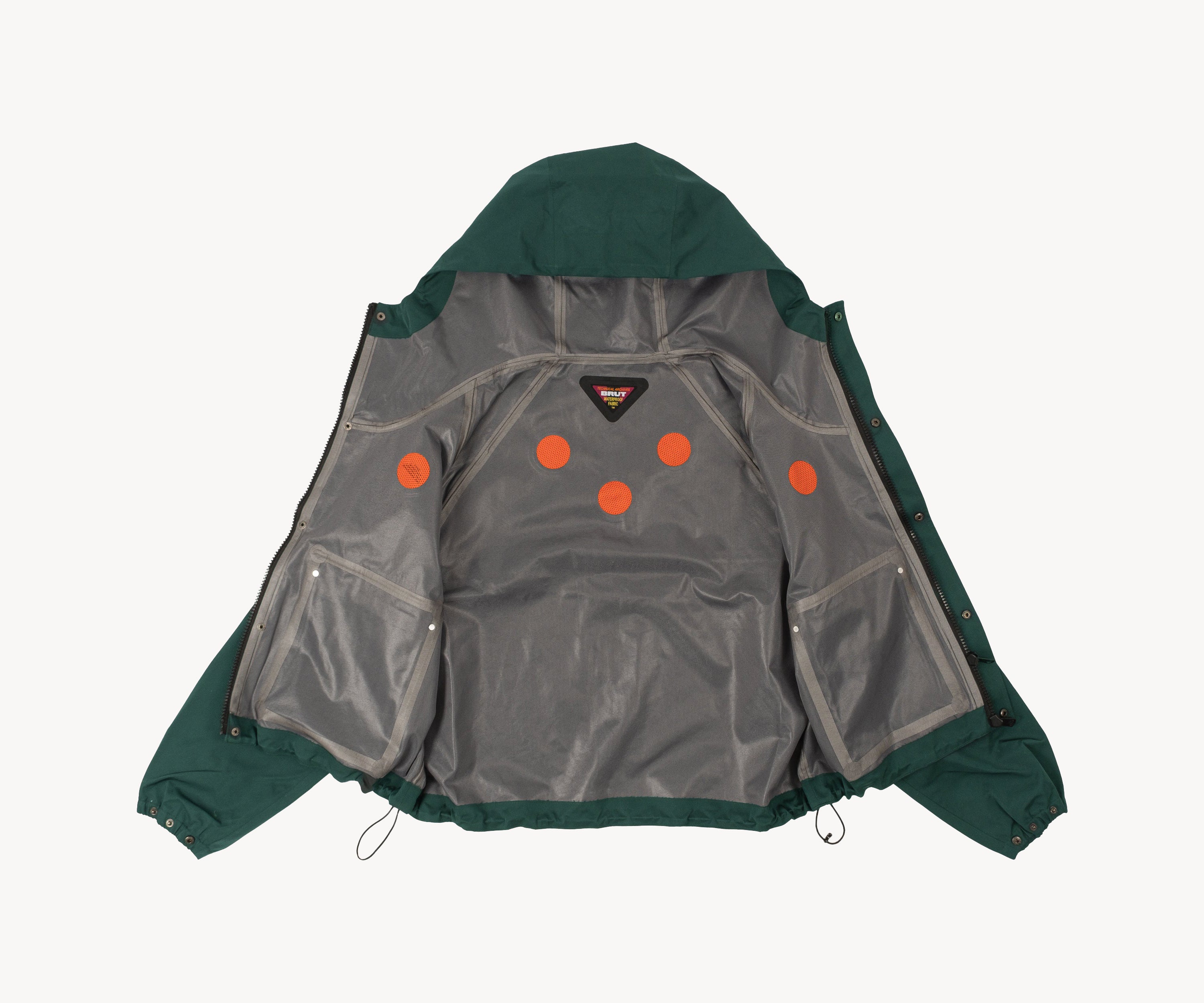 THE RAIN CROPPED JACKET Coats & Jackets X-SMALL / FOREST GREEN - BRUT Clothing