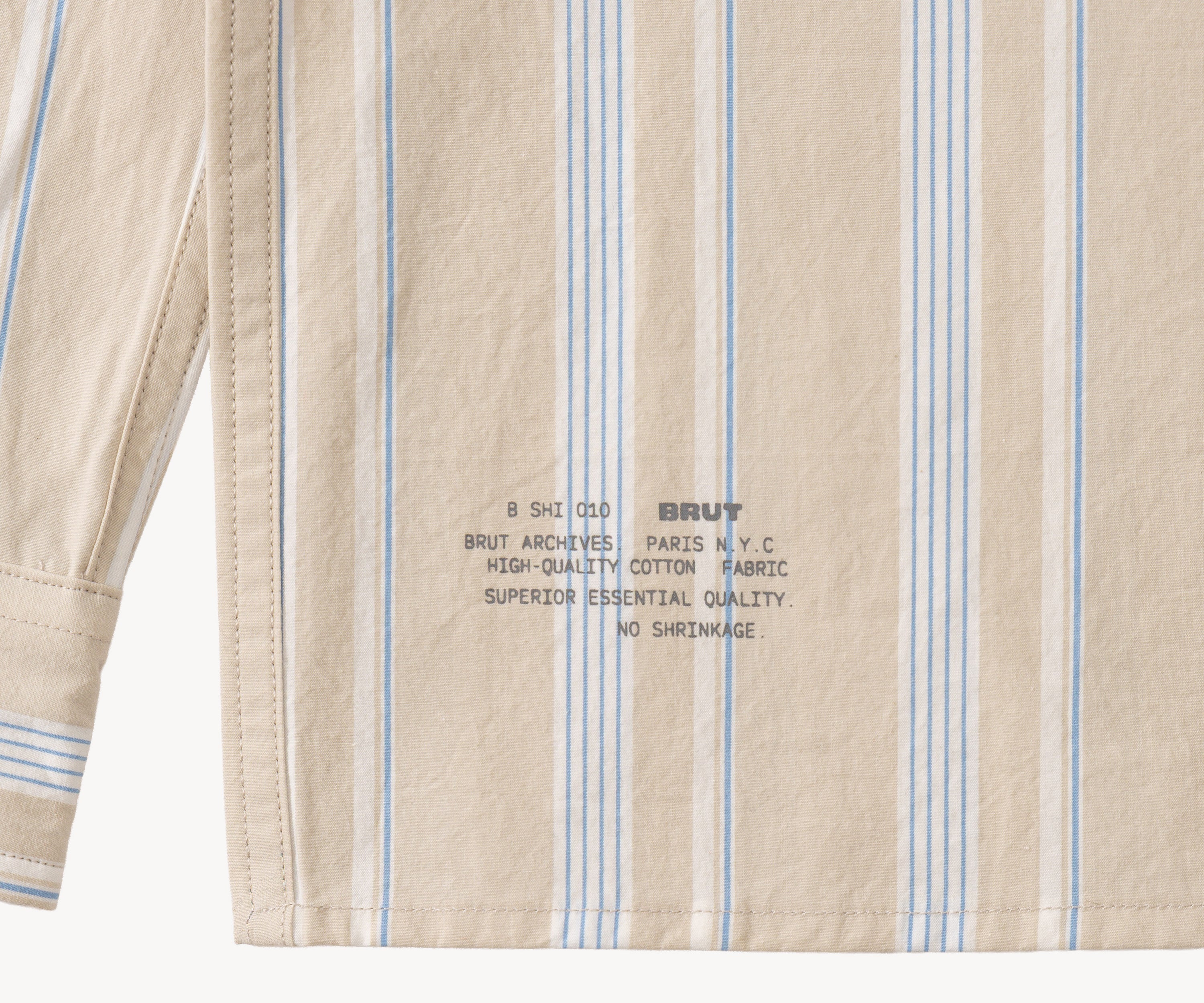 THE RETIREE SHIRT Chemises XS / BEIGE - BRUT Clothing
