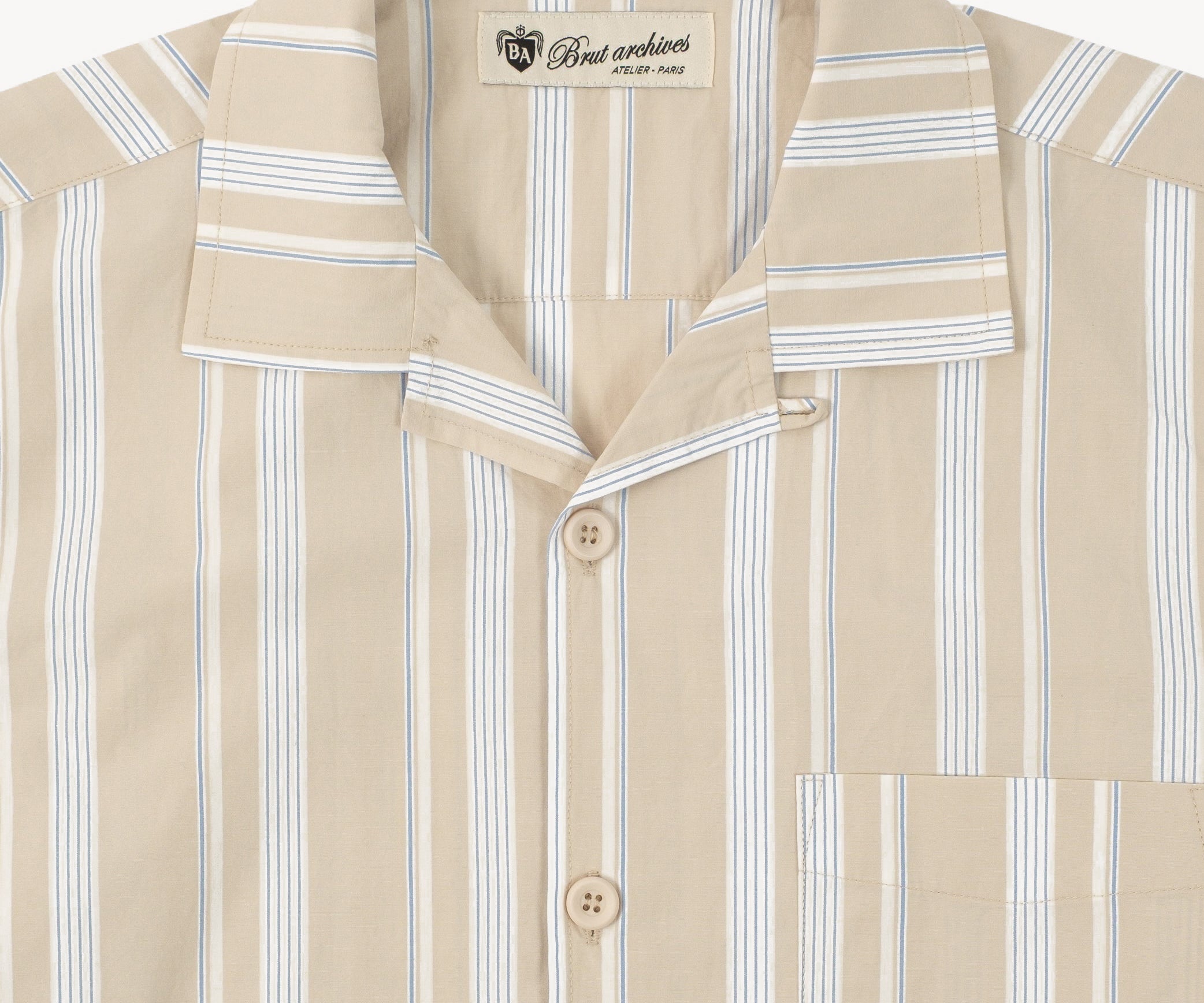 THE RETIREE SHIRT Chemises XS / BEIGE - BRUT Clothing
