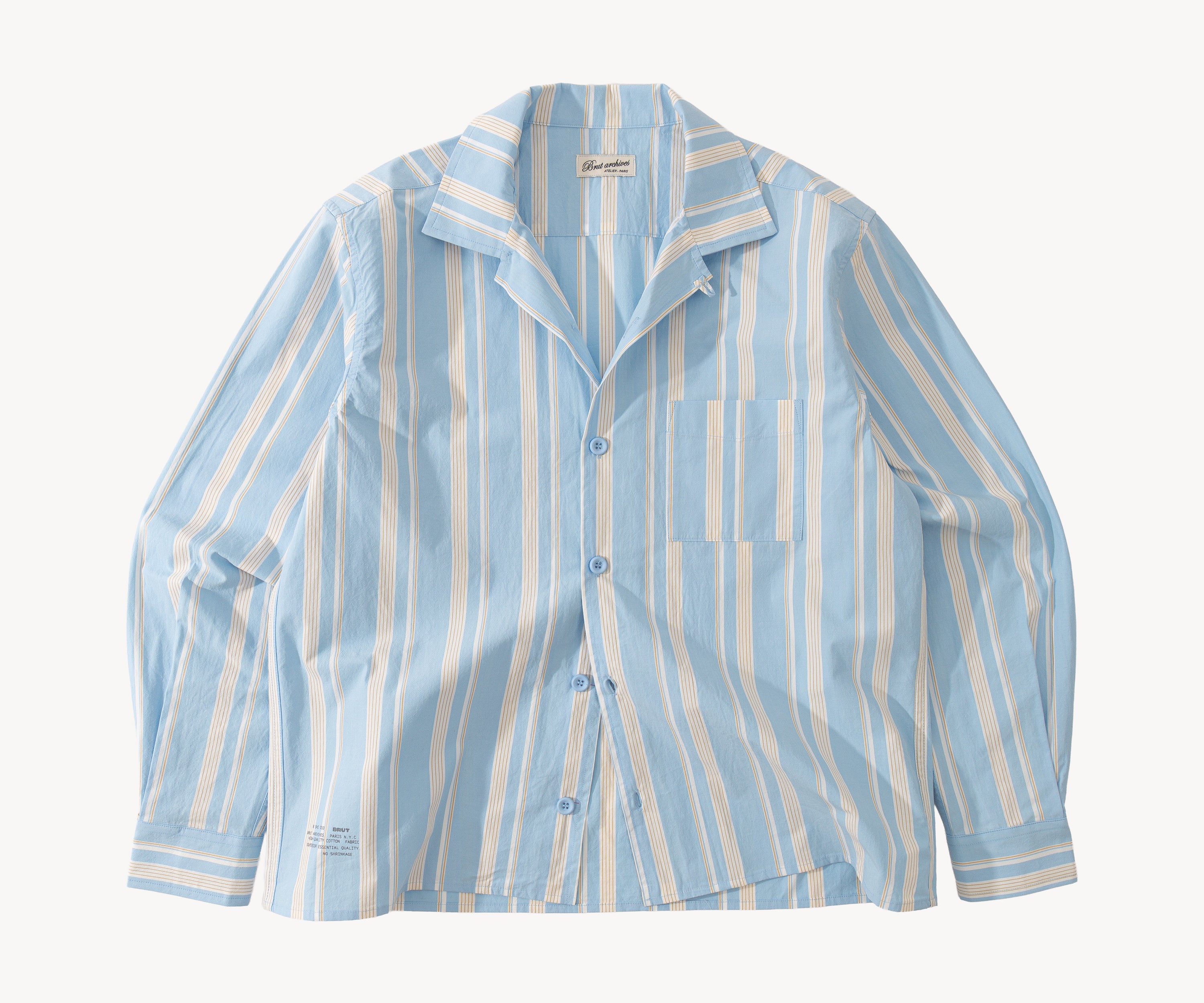 THE RETIREE SHIRT Chemises XS / BLEU BÉBÉ - BRUT Clothing