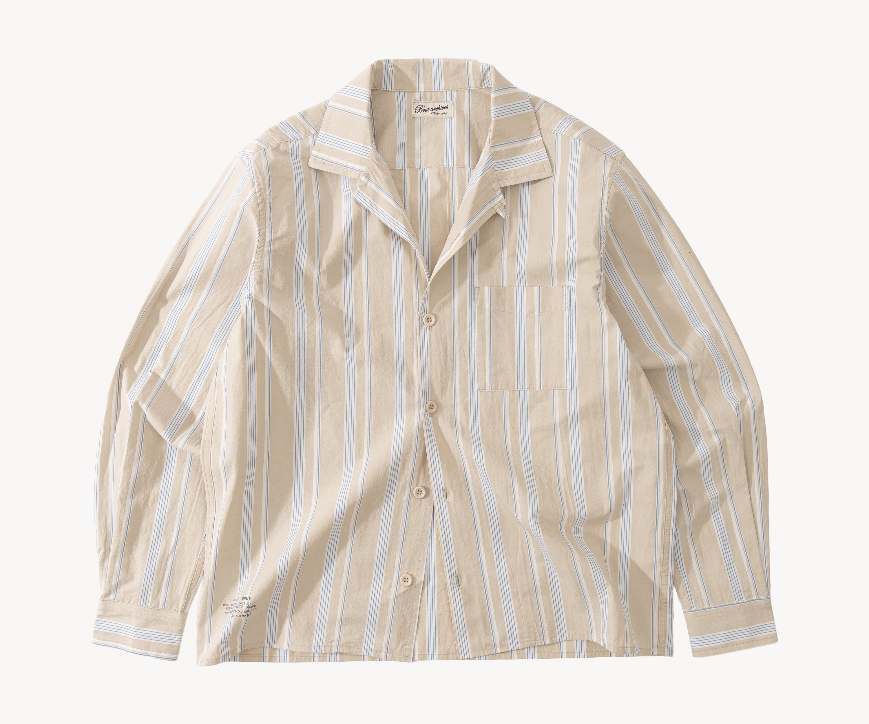 THE RETIREE SHIRT Chemises XS / BEIGE - BRUT Clothing