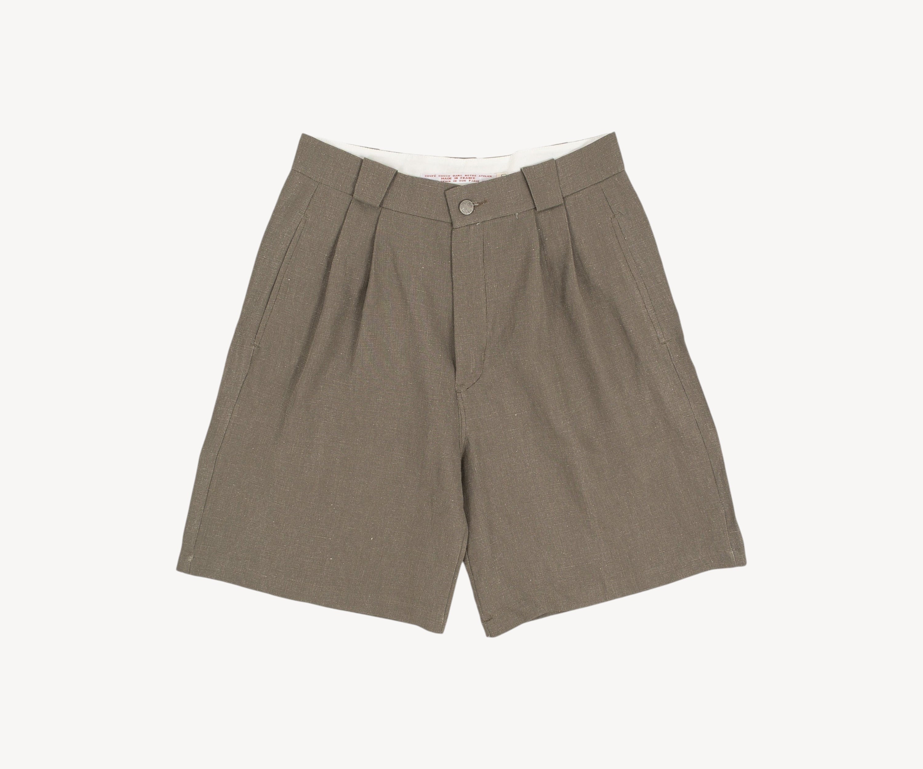REWORK® DOUBLE PLEAT SHORTS Short US28 / FR38 / STONE GREEN - BRUT Clothing