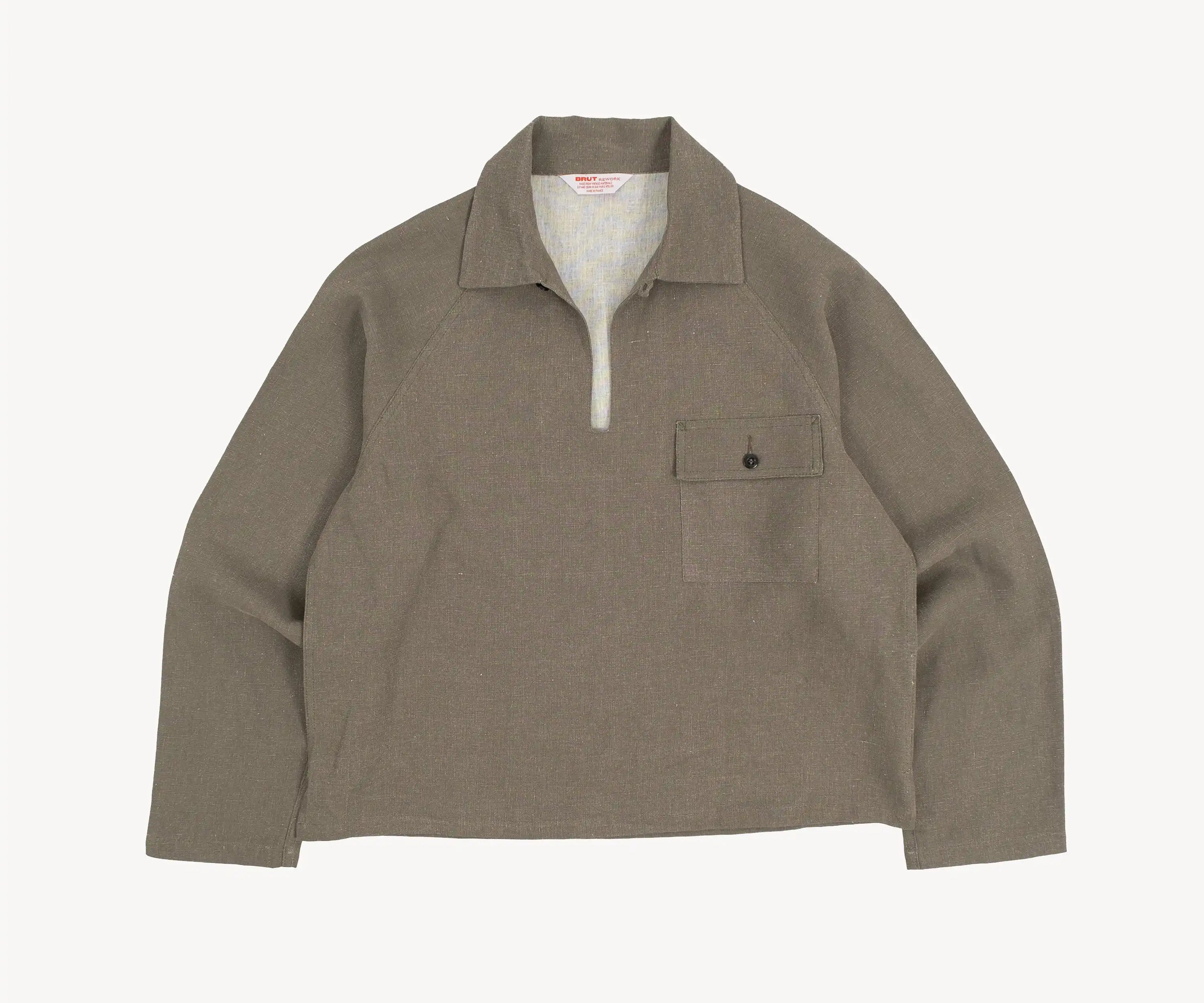 REWORK® FISHERMAN SHIRT Shirts SMALL / GREY - BRUT Clothing