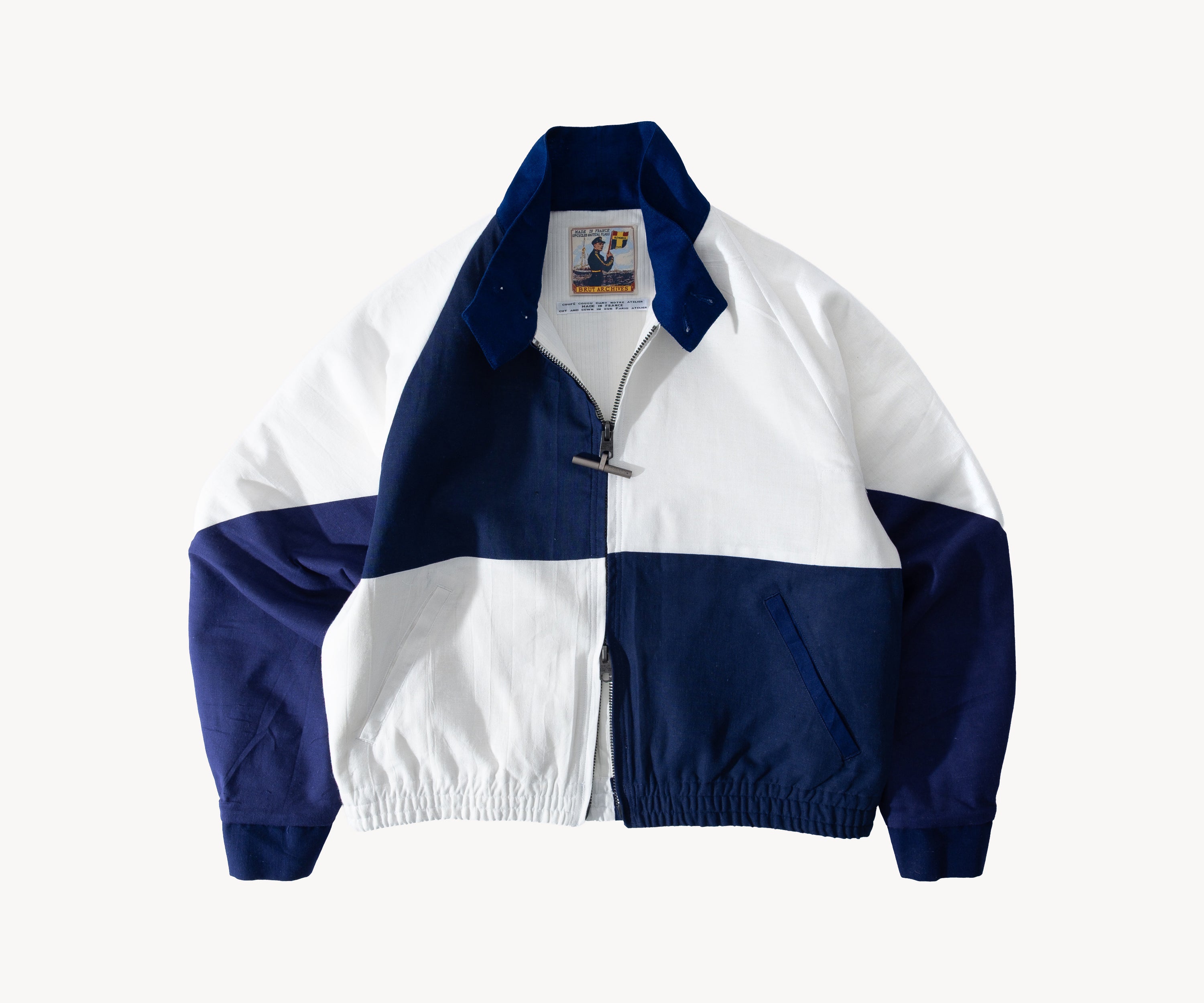 REWORK® FLAG JACKET X-SMALL / BLEU / BLANC - BRUT Clothing