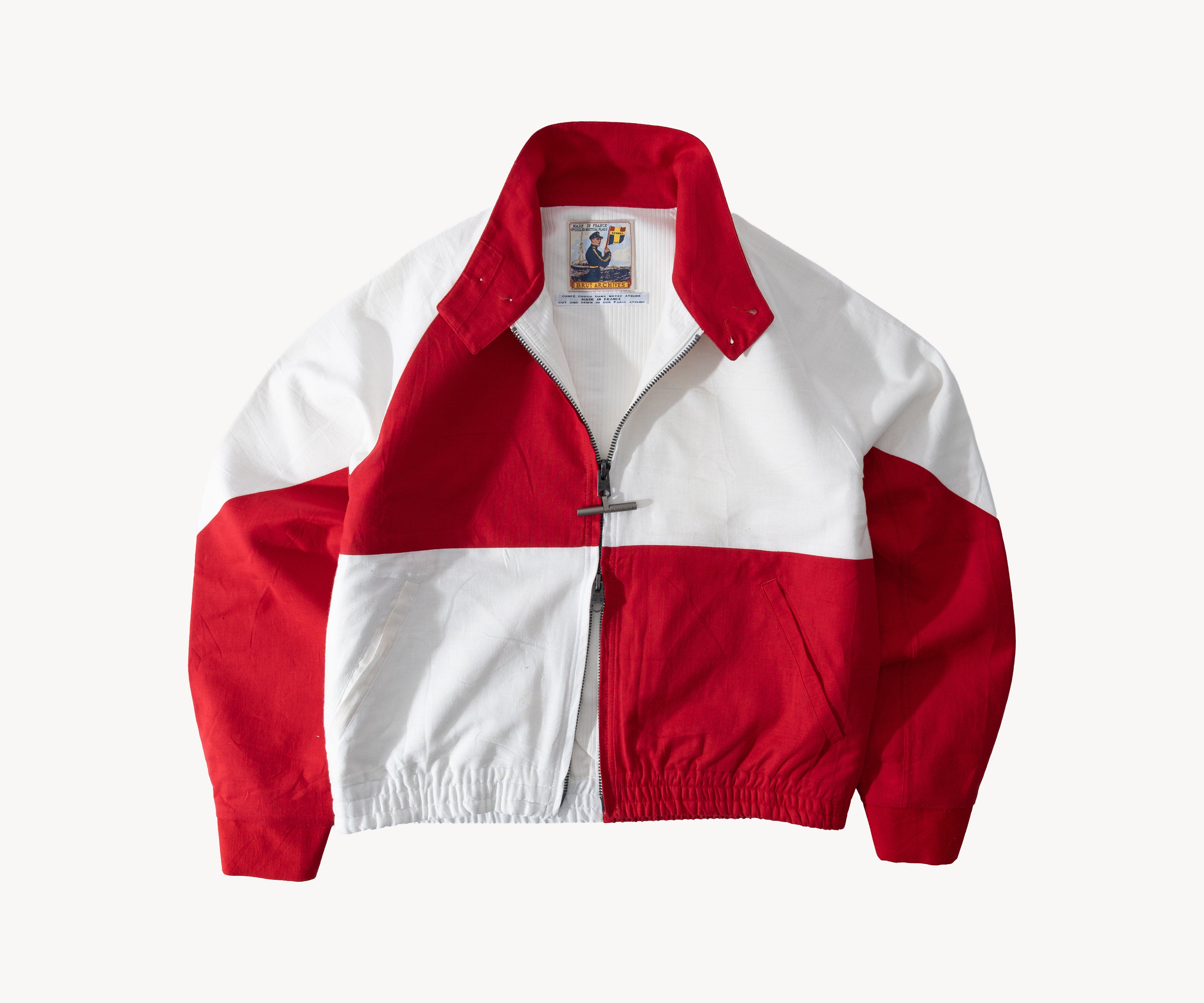 REWORK® FLAG JACKET Coats & Jackets X-SMALL / RED / WHITE - BRUT Clothing