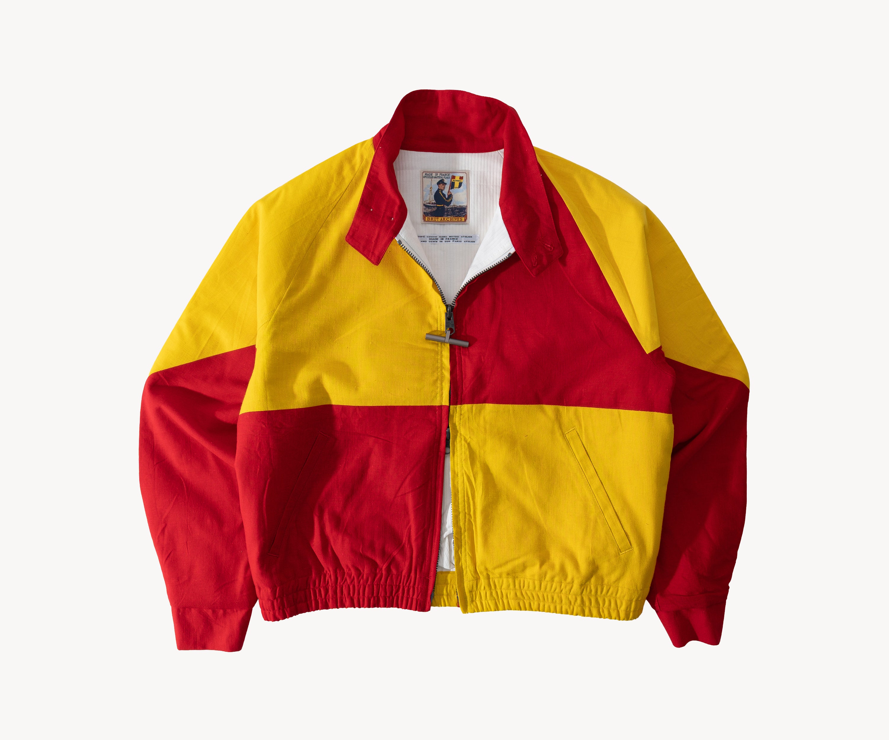 REWORK® FLAG JACKET Coats & Jackets X-SMALL / RED / YELLOW - BRUT Clothing