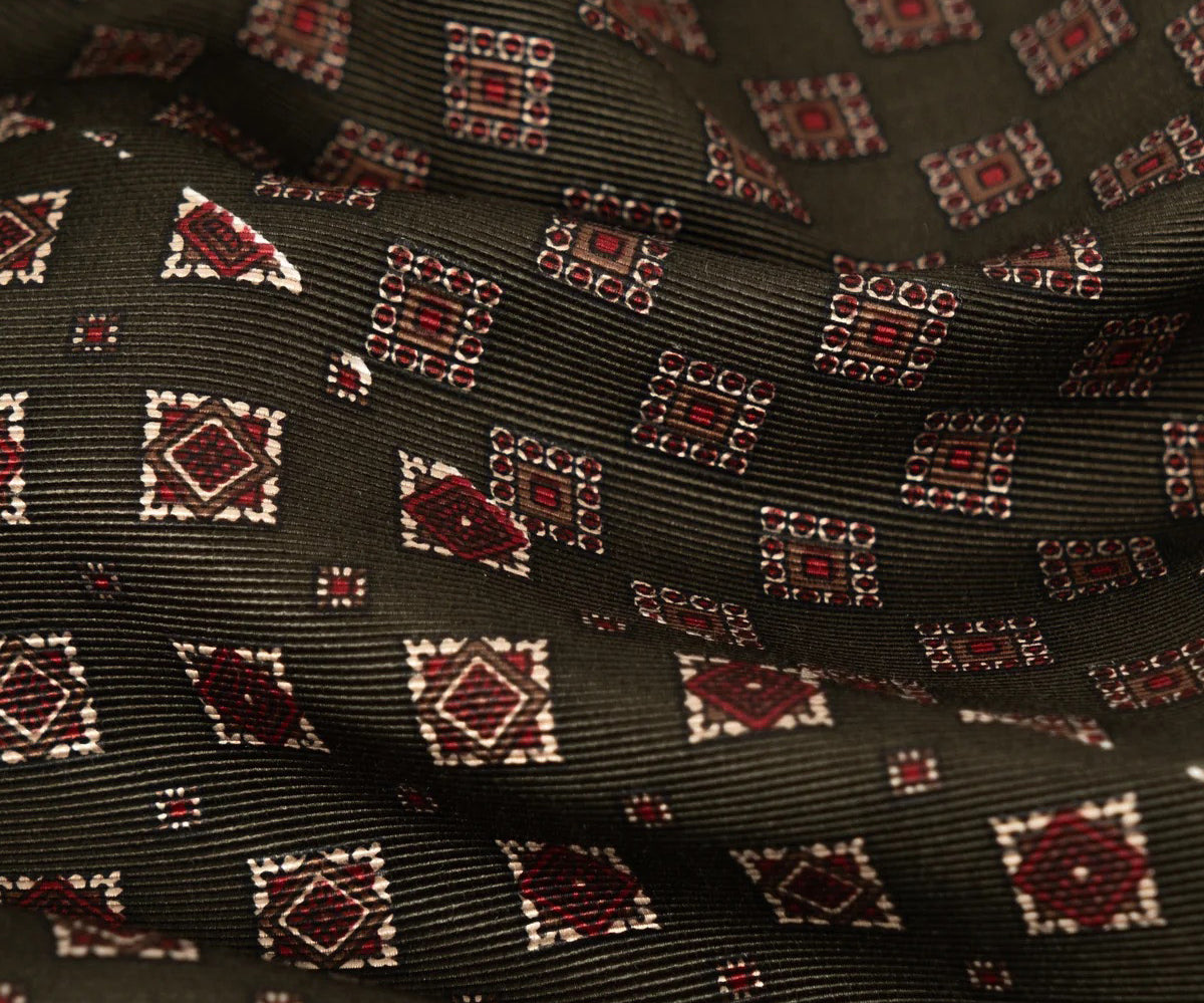 REWORK® TIE SHIRT - N° 001 Shirts SMALL / BROWN - BRUT Clothing