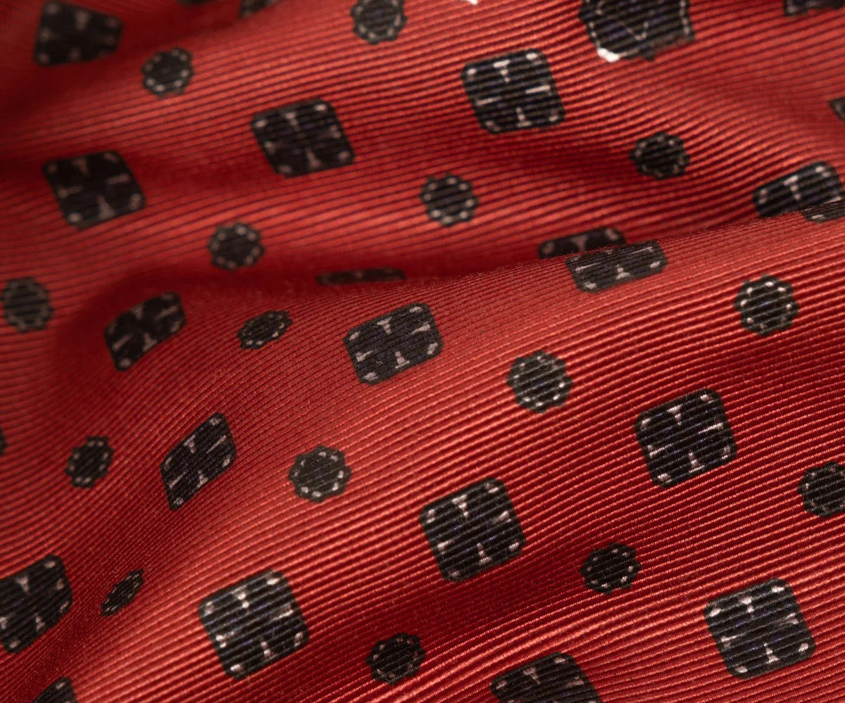 REWORK® TIE SHIRT - N° 006 Shirts SMALL / RED - BRUT Clothing