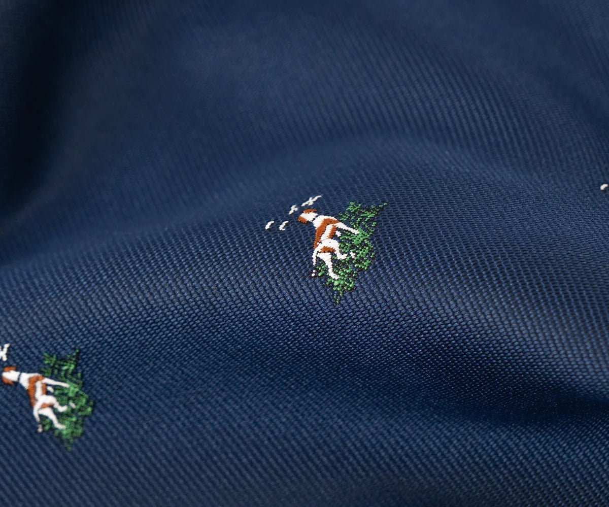 REWORK® TIE SHIRT - N° 022 Shirts SMALL / NAVY - BRUT Clothing