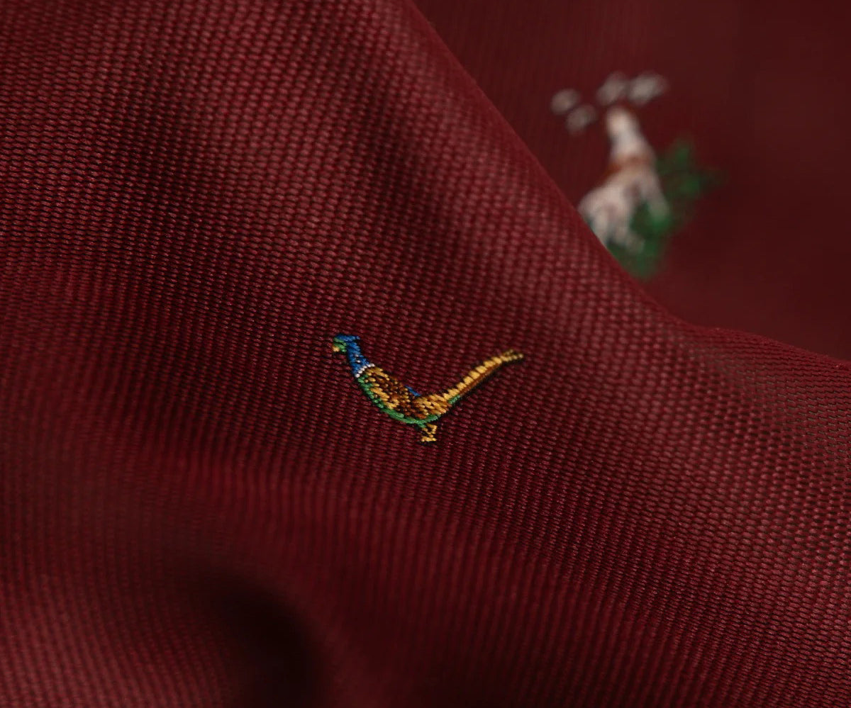 REWORK® TIE SHIRT - N° 024 Shirts SMALL / RED - BRUT Clothing