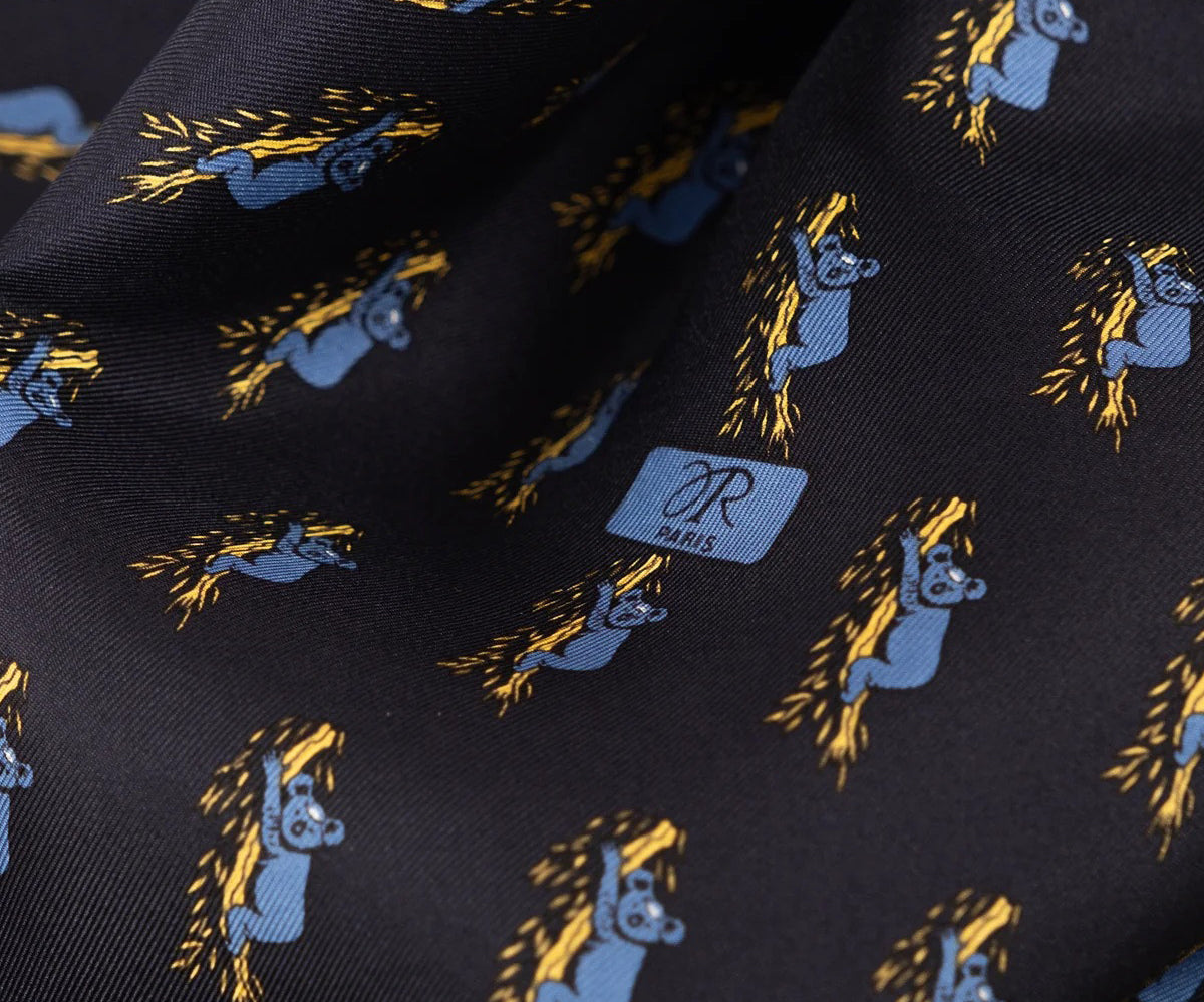 REWORK® TIE SHIRT - N° 025 Shirts SMALL / NAVY - BRUT Clothing
