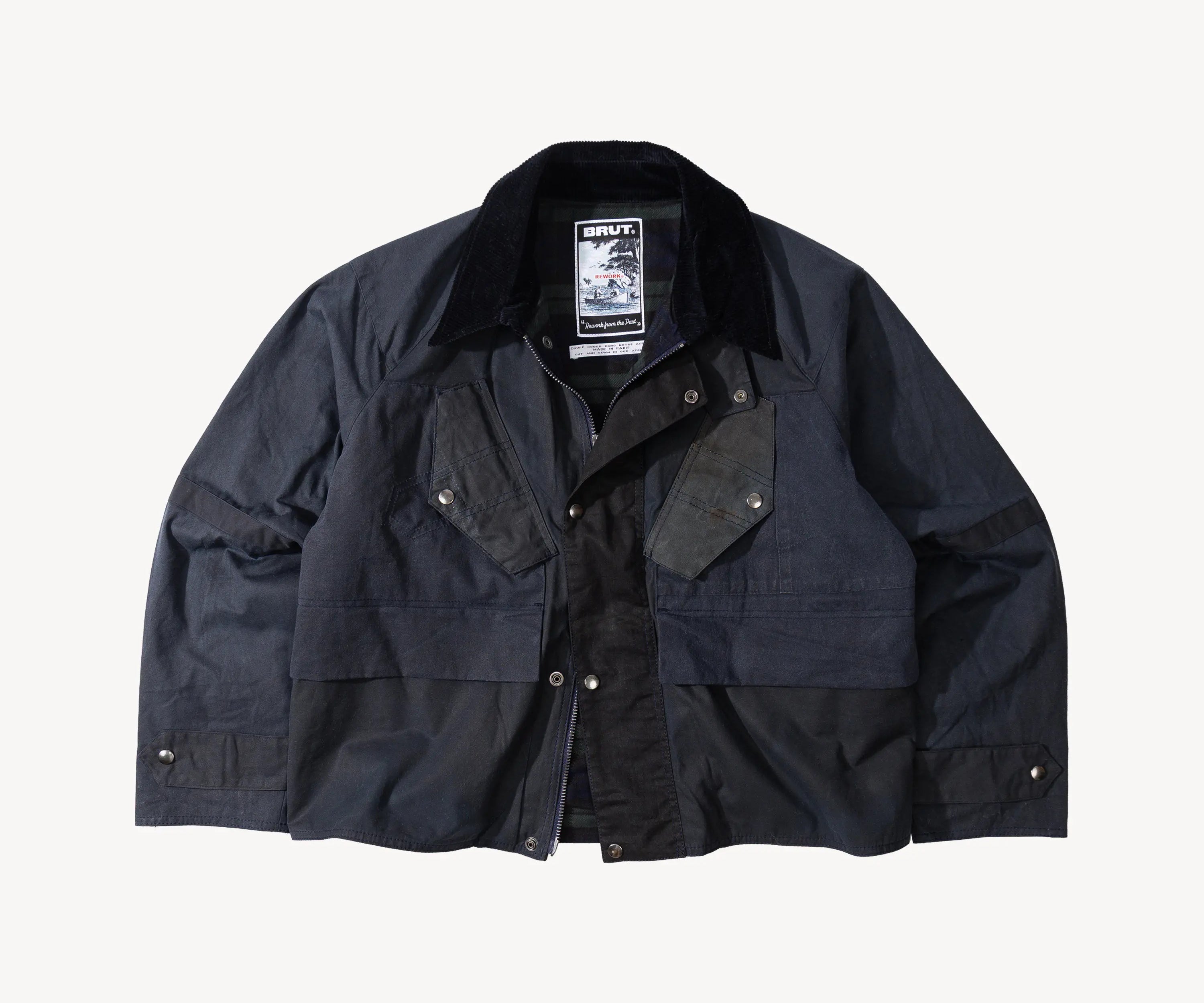 REWORK® TACTICAL WAX JACKET - N° 006 Coats & Jackets MEDIUM / BLUE - BRUT Clothing