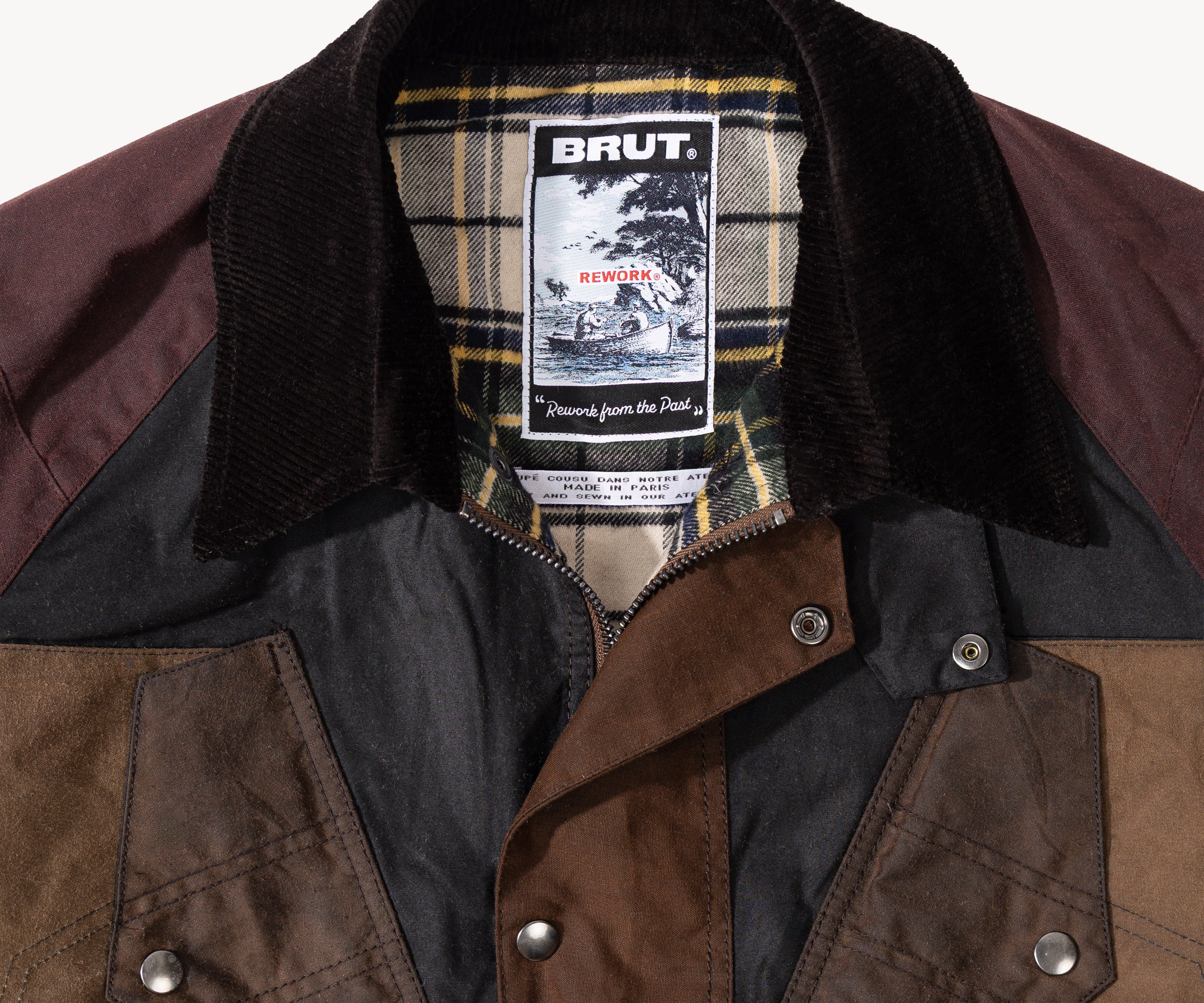 REWORK® TACTICAL WAX JACKET - N° 010 Coats & Jackets MEDIUM / BROWN - BRUT Clothing