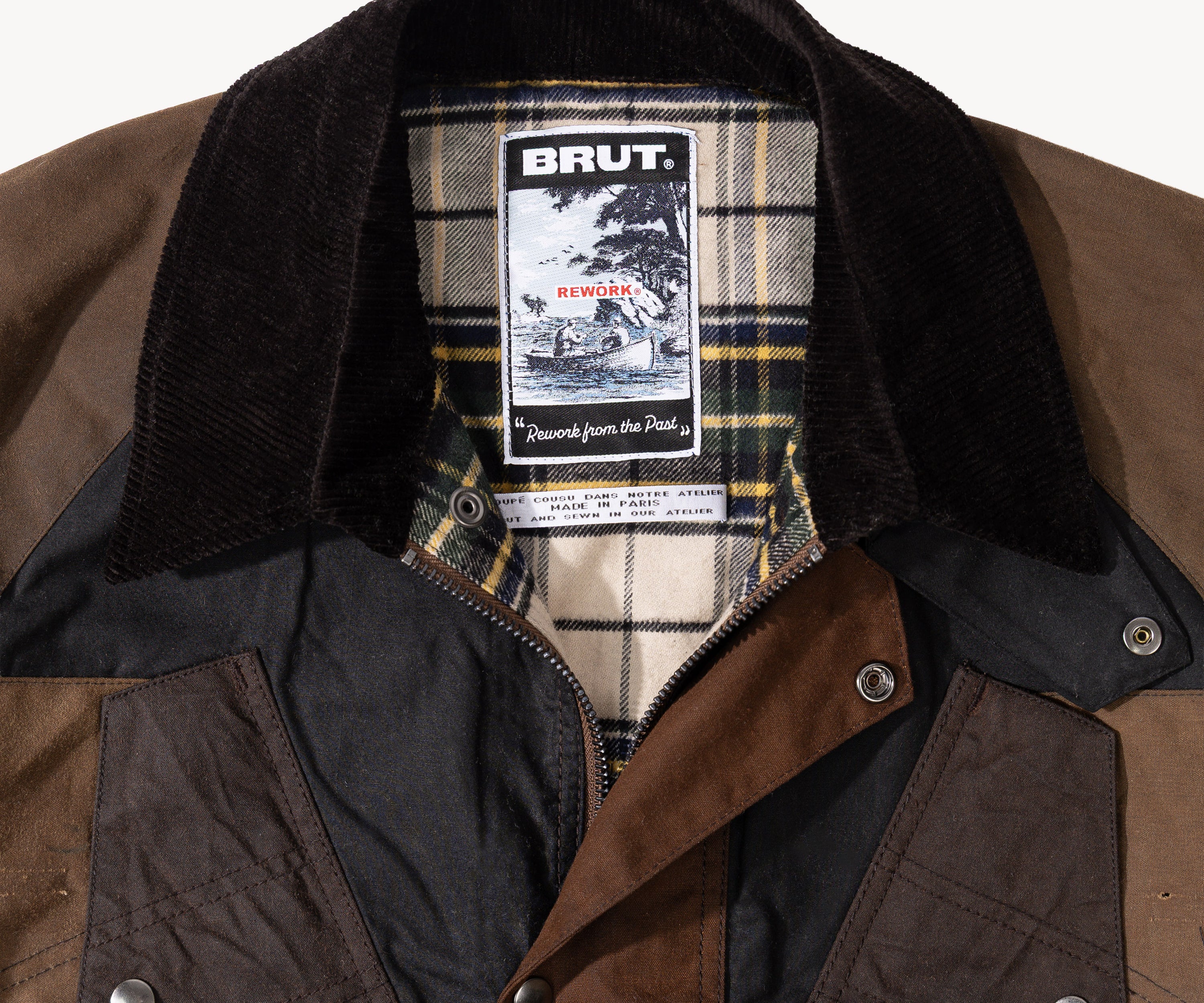 REWORK® TACTICAL WAX JACKET - N° 011 Coats & Jackets MEDIUM / BROWN - BRUT Clothing